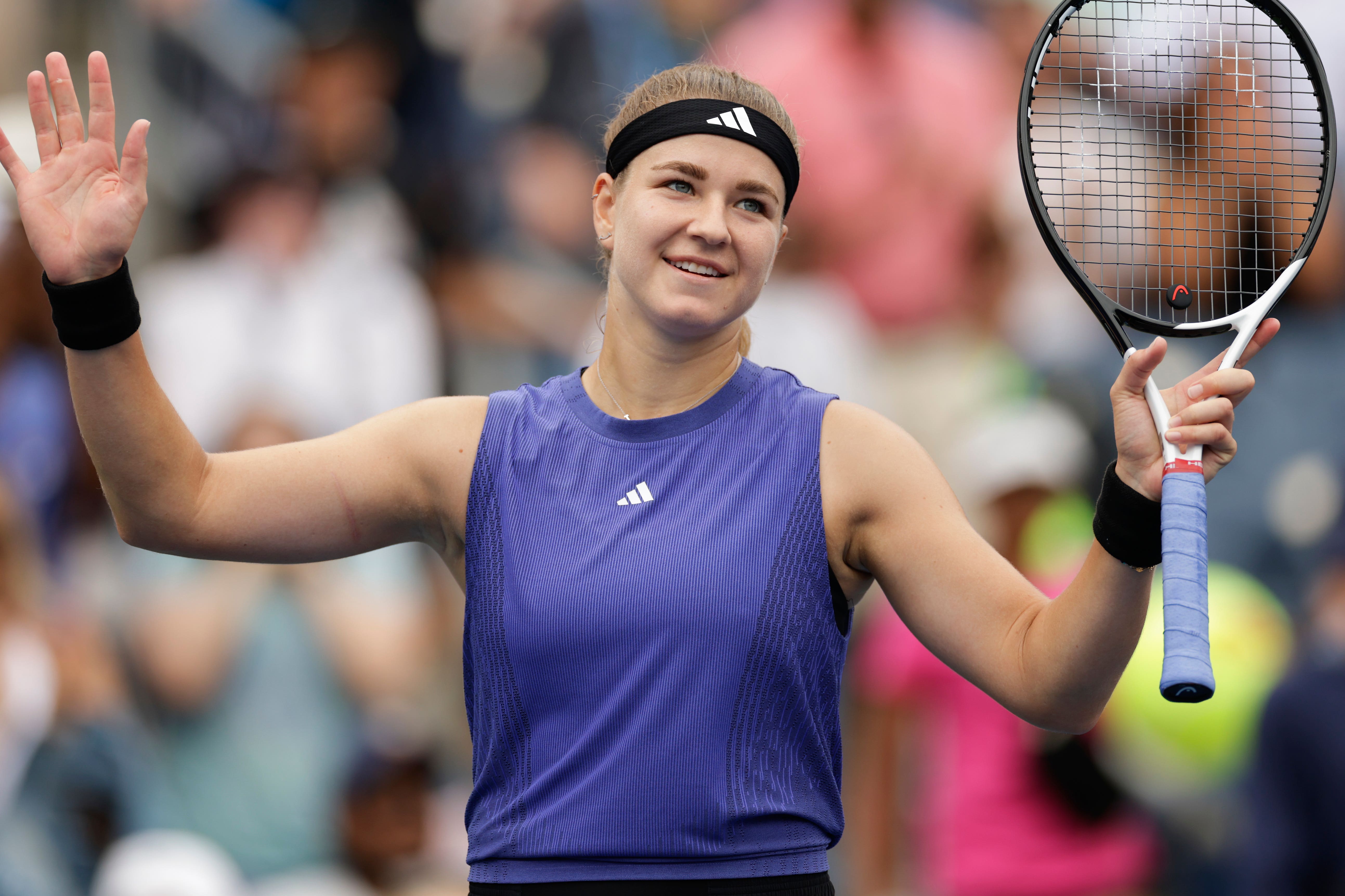 Karolina Muchova eased through to the fourth round of the US Open (Adam Huger/AP)