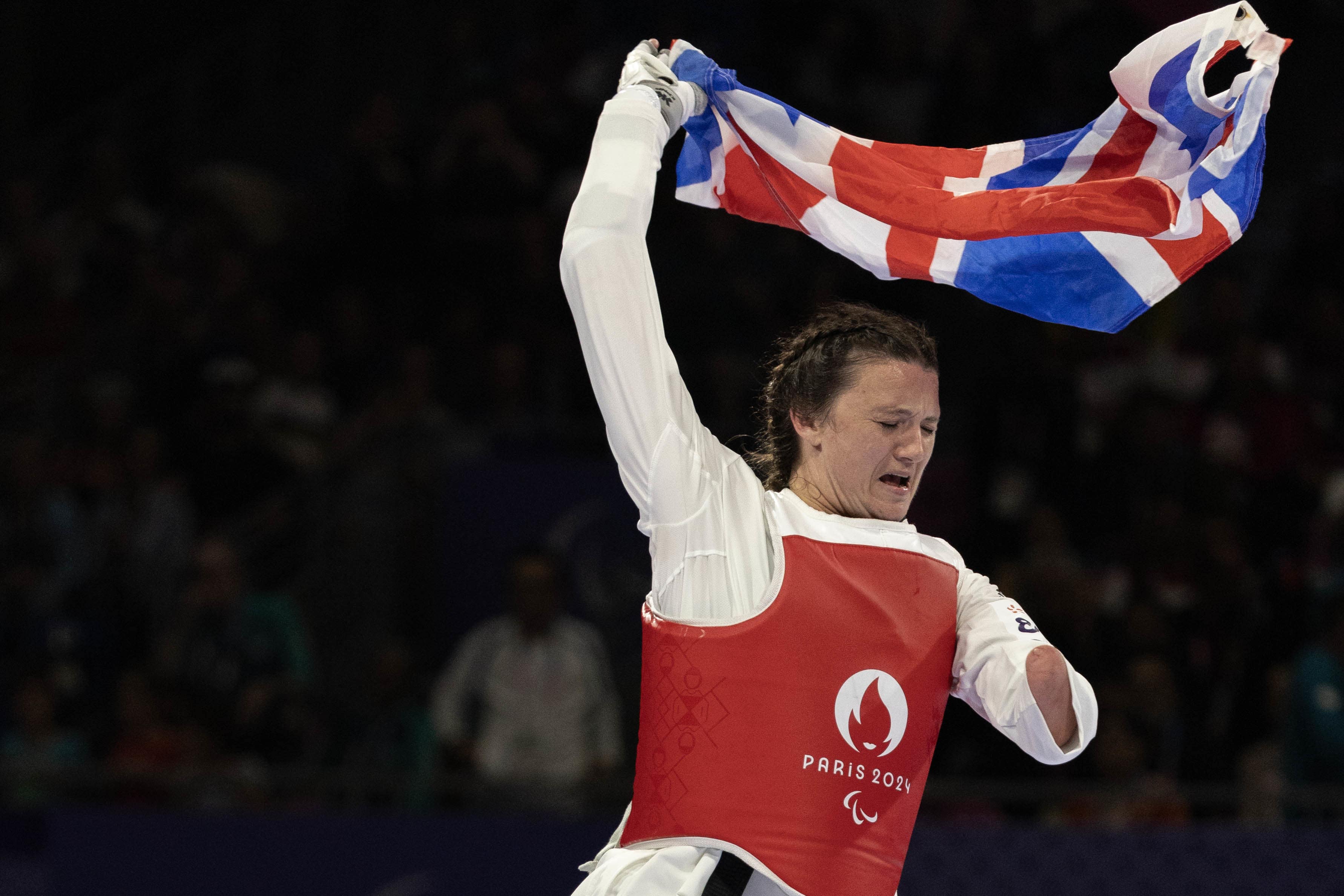 Amy Truesdale won Team GB’s first-ever gold medal in taekwondo (ParalympicsGB)