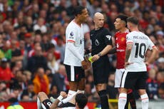 Virgil van Dijk’s four-word challenge to Lisandro Martinez in heated Manchester United-Liverpool moment