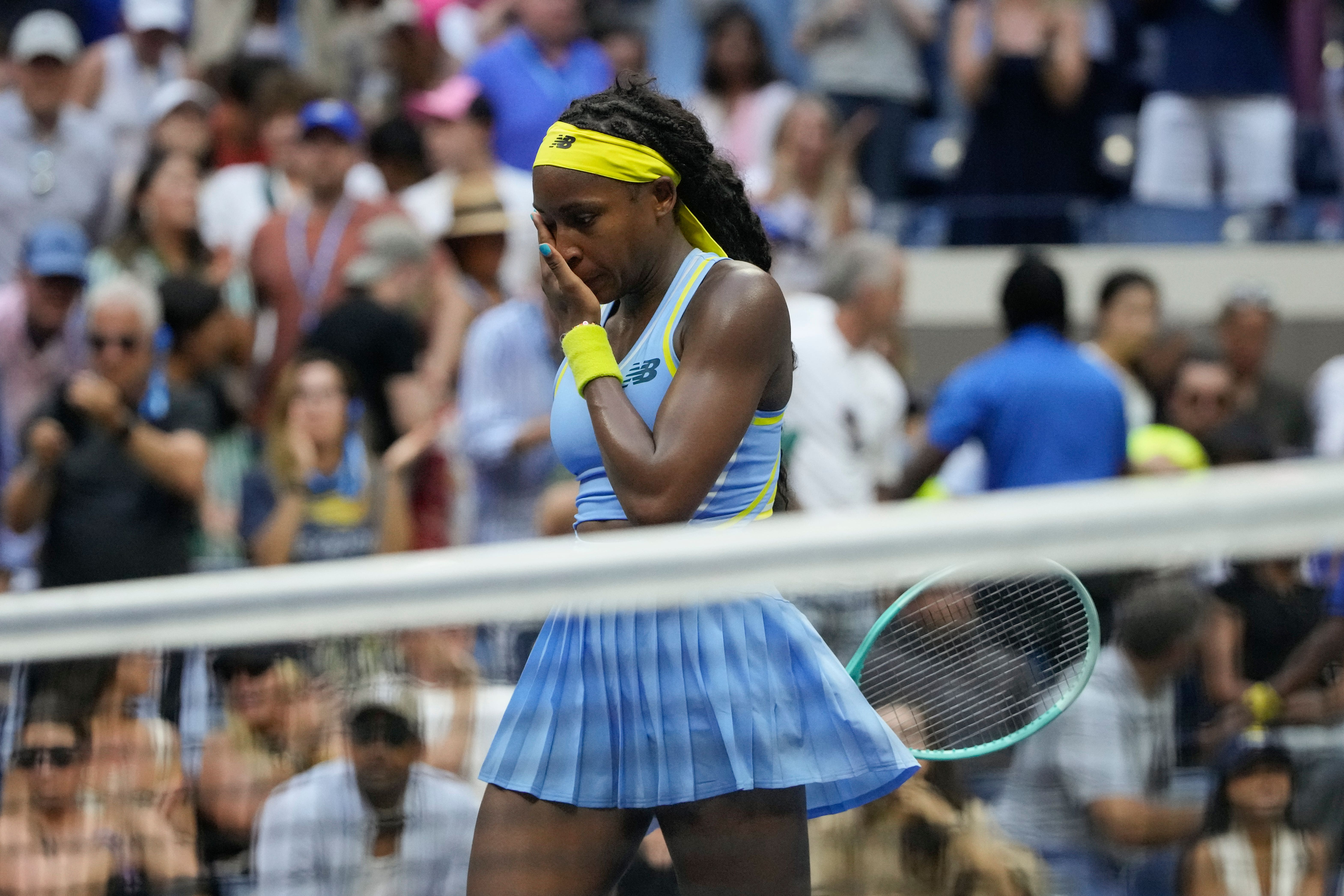 Coco Gauff is out of the US Open (Pamela Smith/AP)