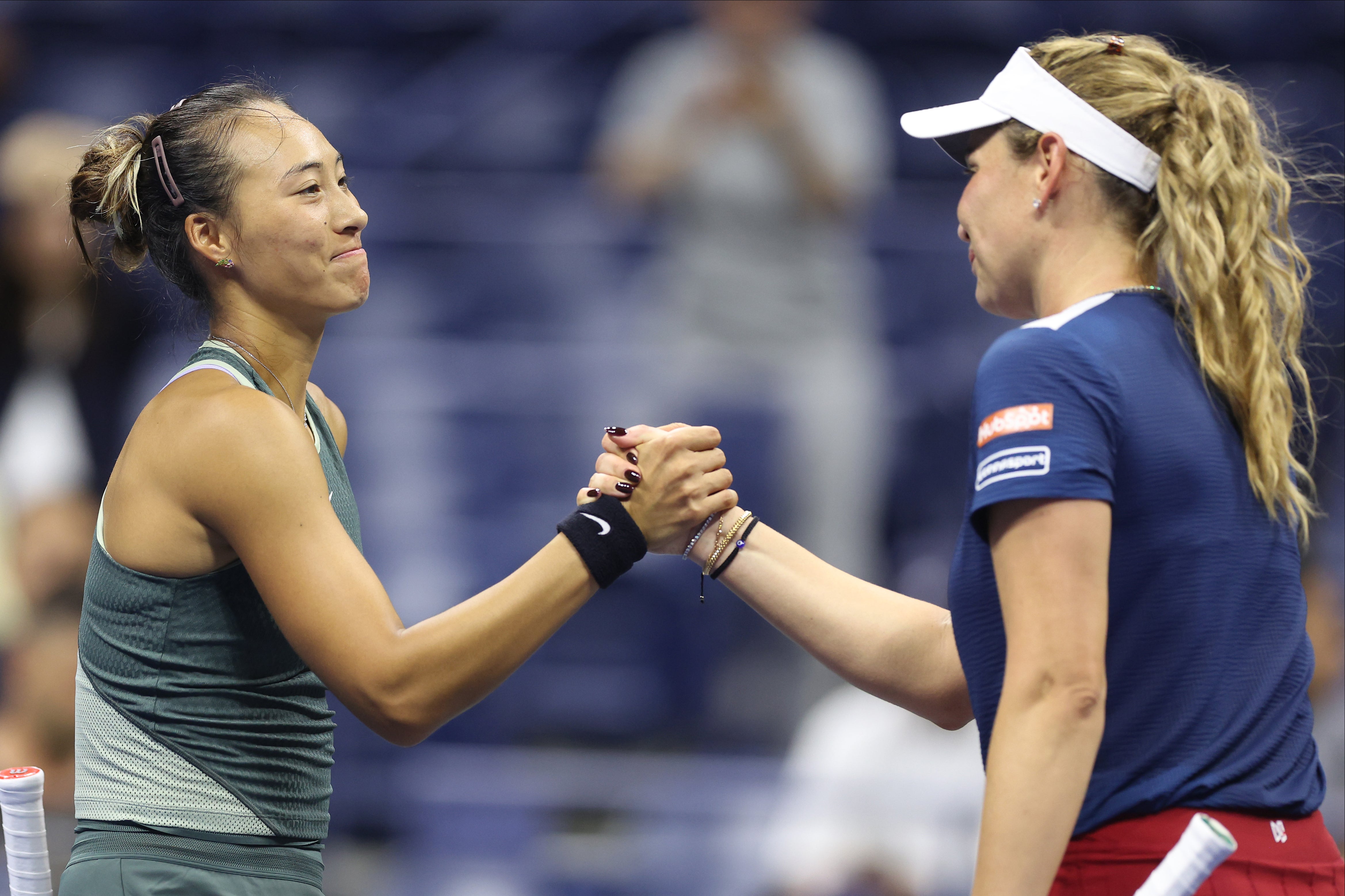 Zheng Qinwen and Donna Vekic concluded their match after 2am