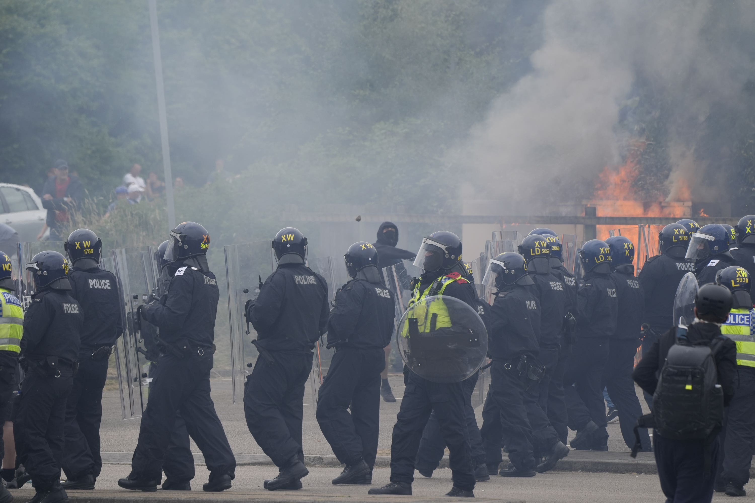 England and Northern Ireland were hit by riots after three young girls were stabbed to death in Southport (Danny Lawson/PA)