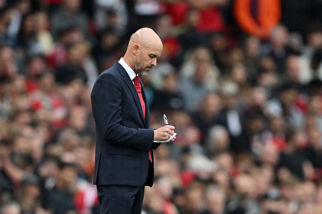 Ten Hag was backed in the summer but is under pressure after a 3-0 defeat to Liverpool