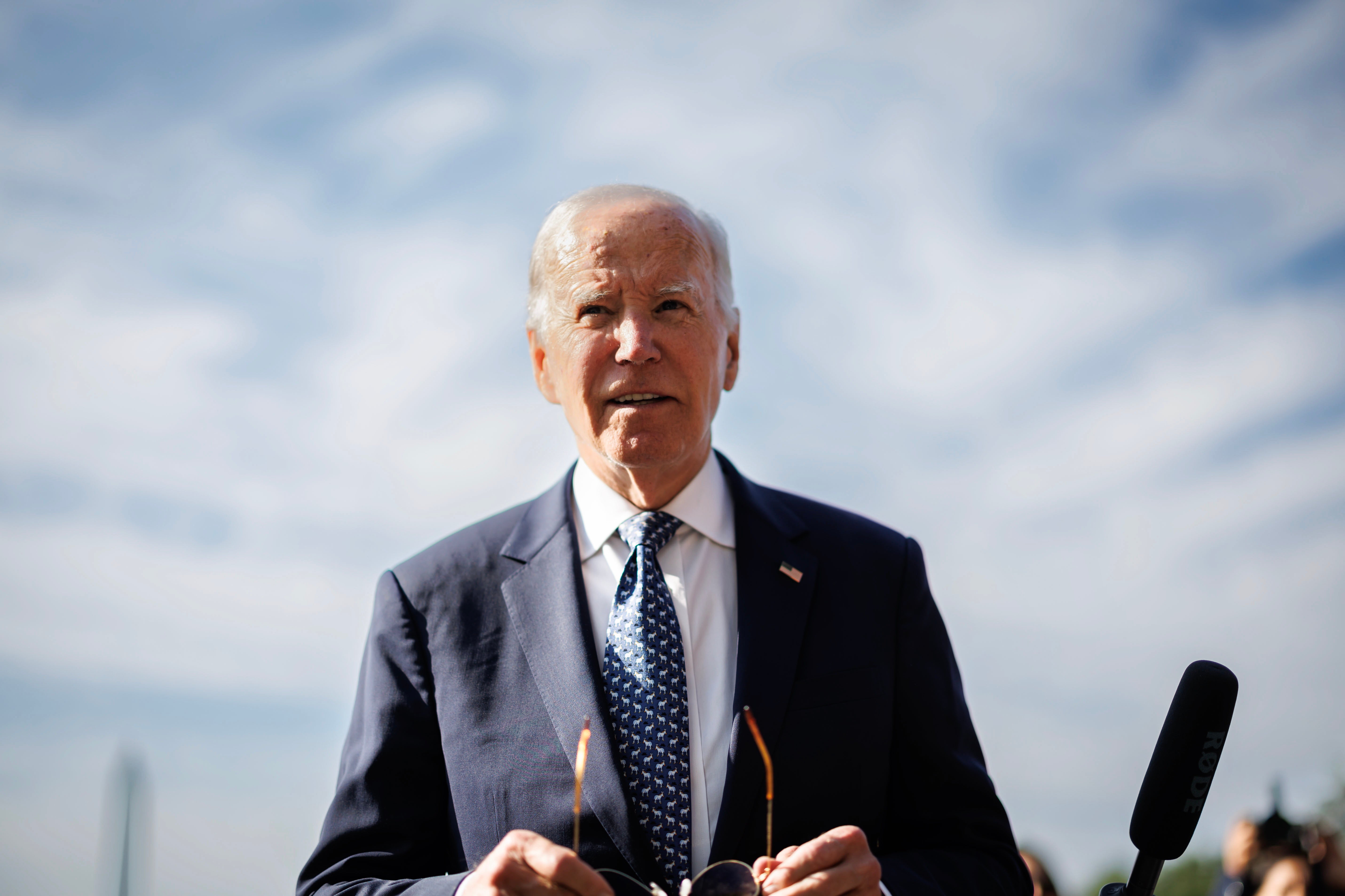 President Joe Biden speaks to reporters on Monday at the White House. The president said Israeli Prime Minister Benjamin Netanyahu is not doing enough to secure a hostage deal