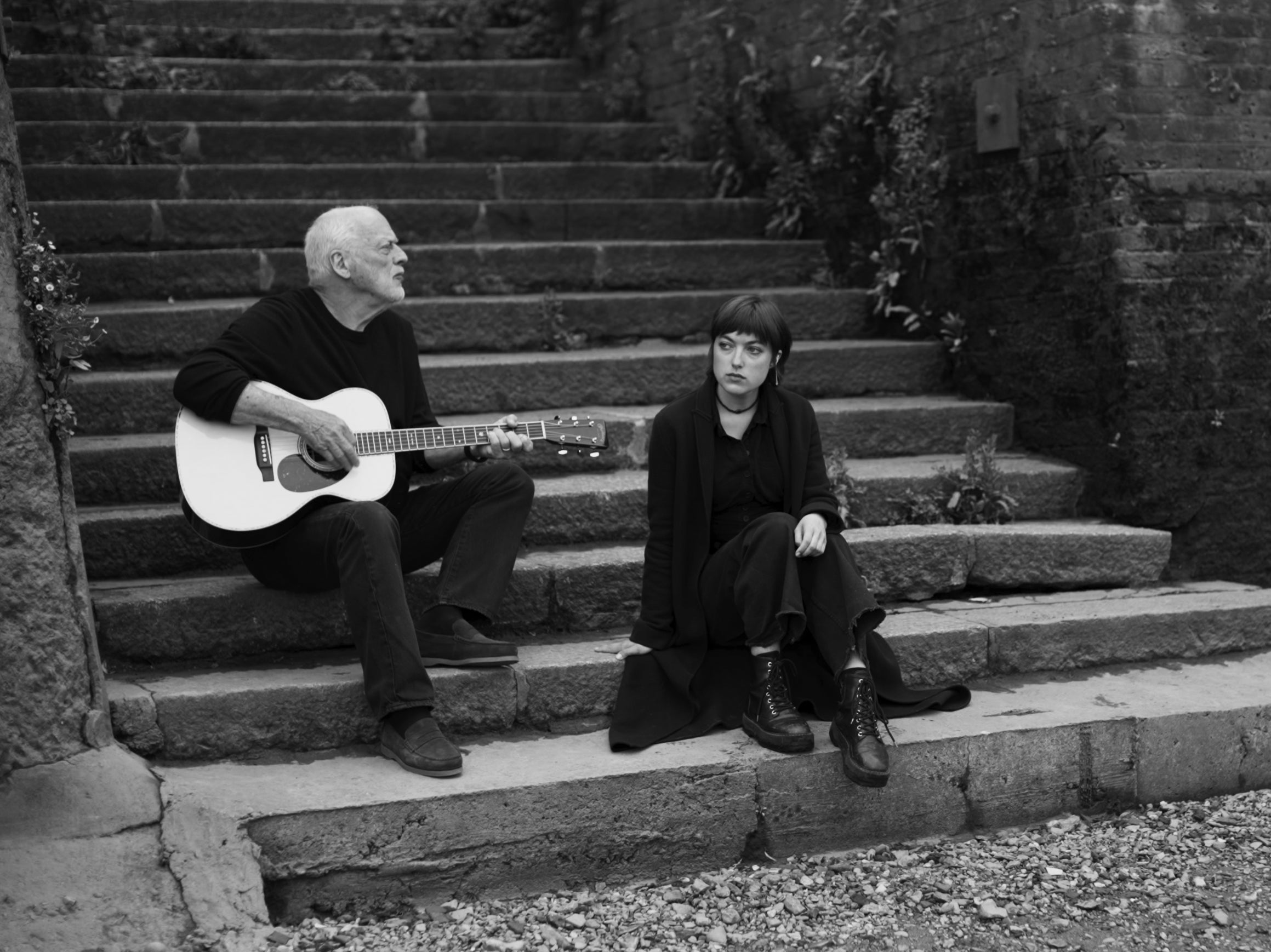 Gilmour with his daughter, Romany