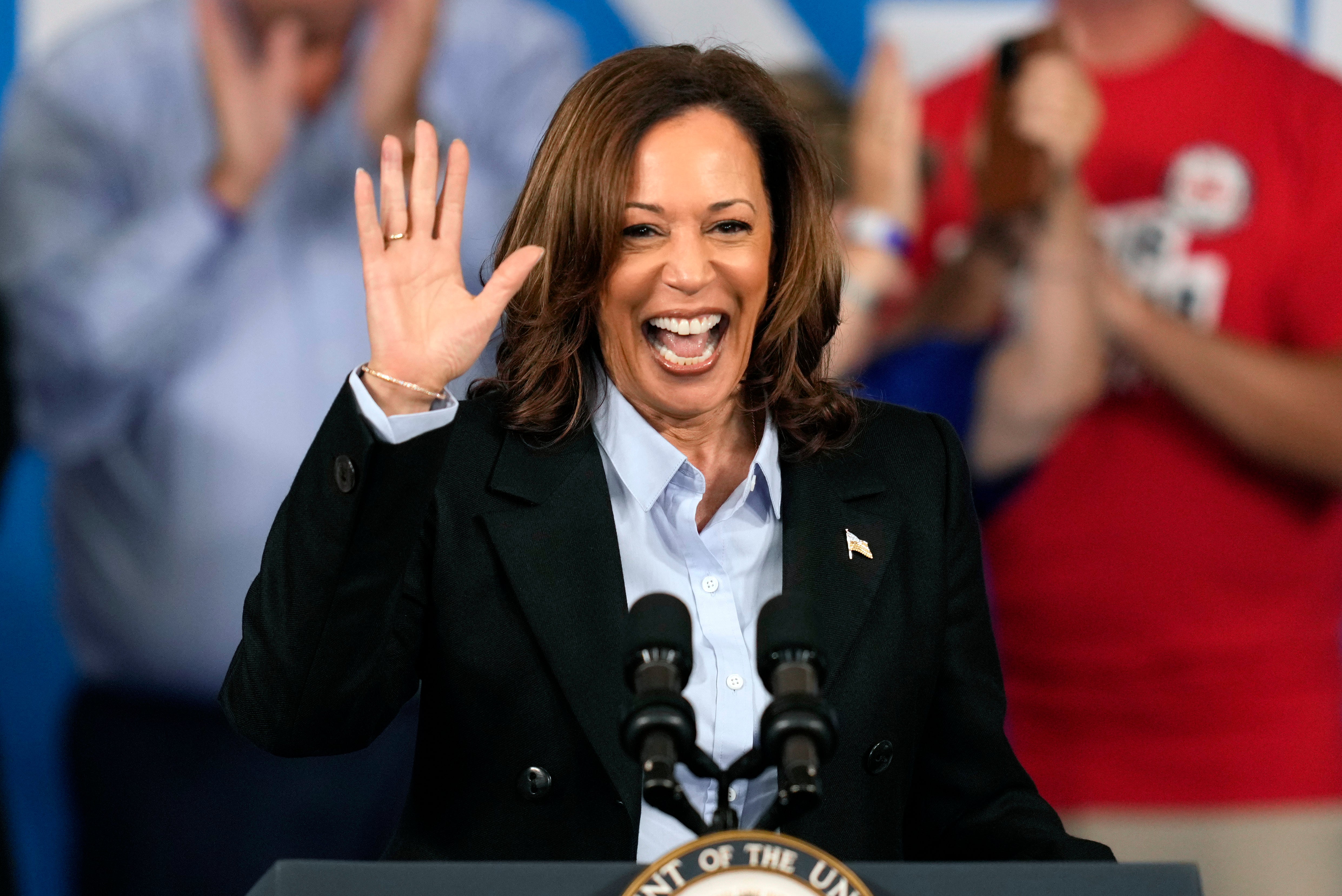 Harris and her running mate are blitzing the swing states