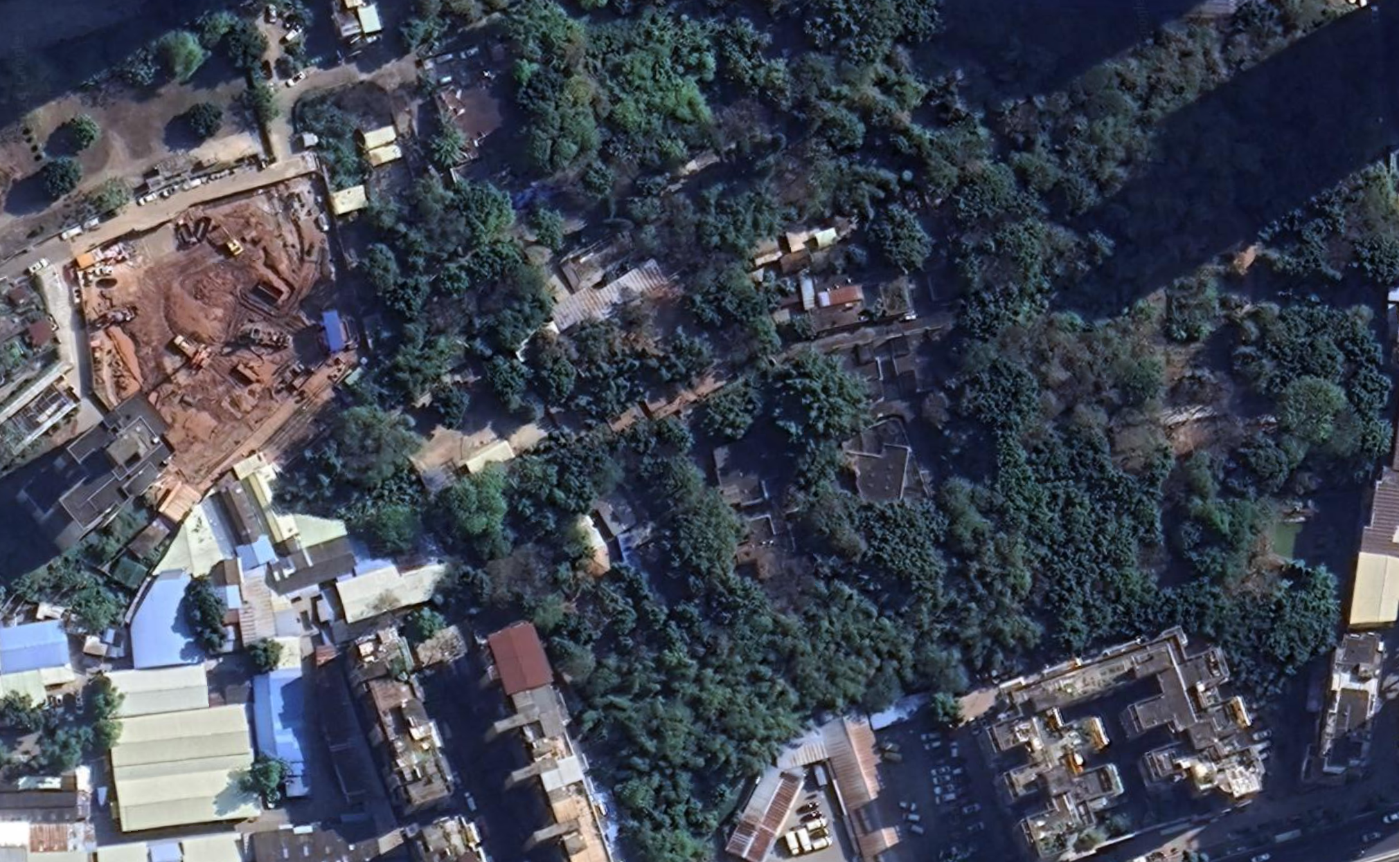 Guangdong zoo as seen via Google Earth