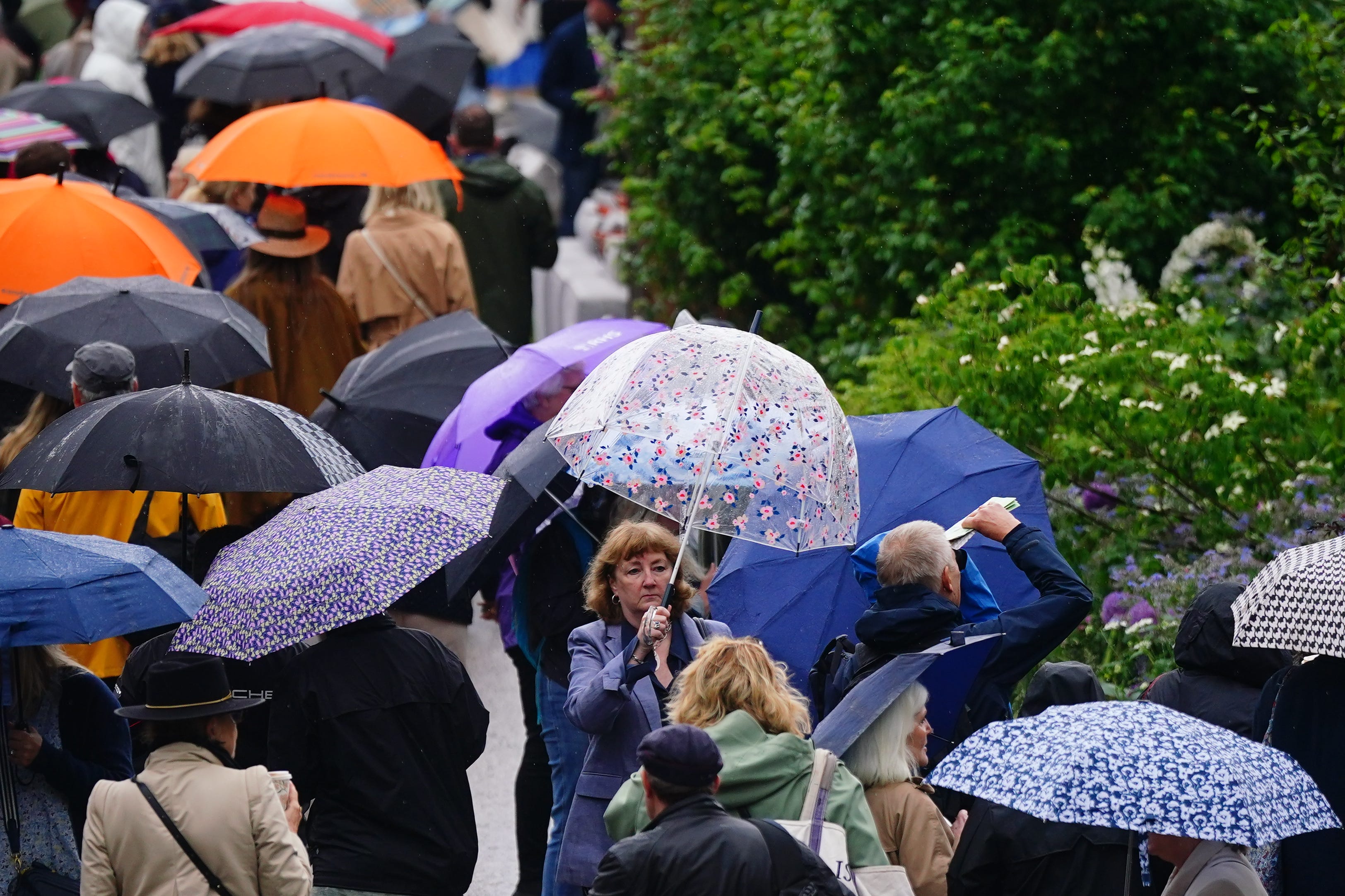 Heavy rain could bring flooding and travel disruption across southern England on Wednesday and Thursday, the Met Office has warned (Victoria Jones/PA)