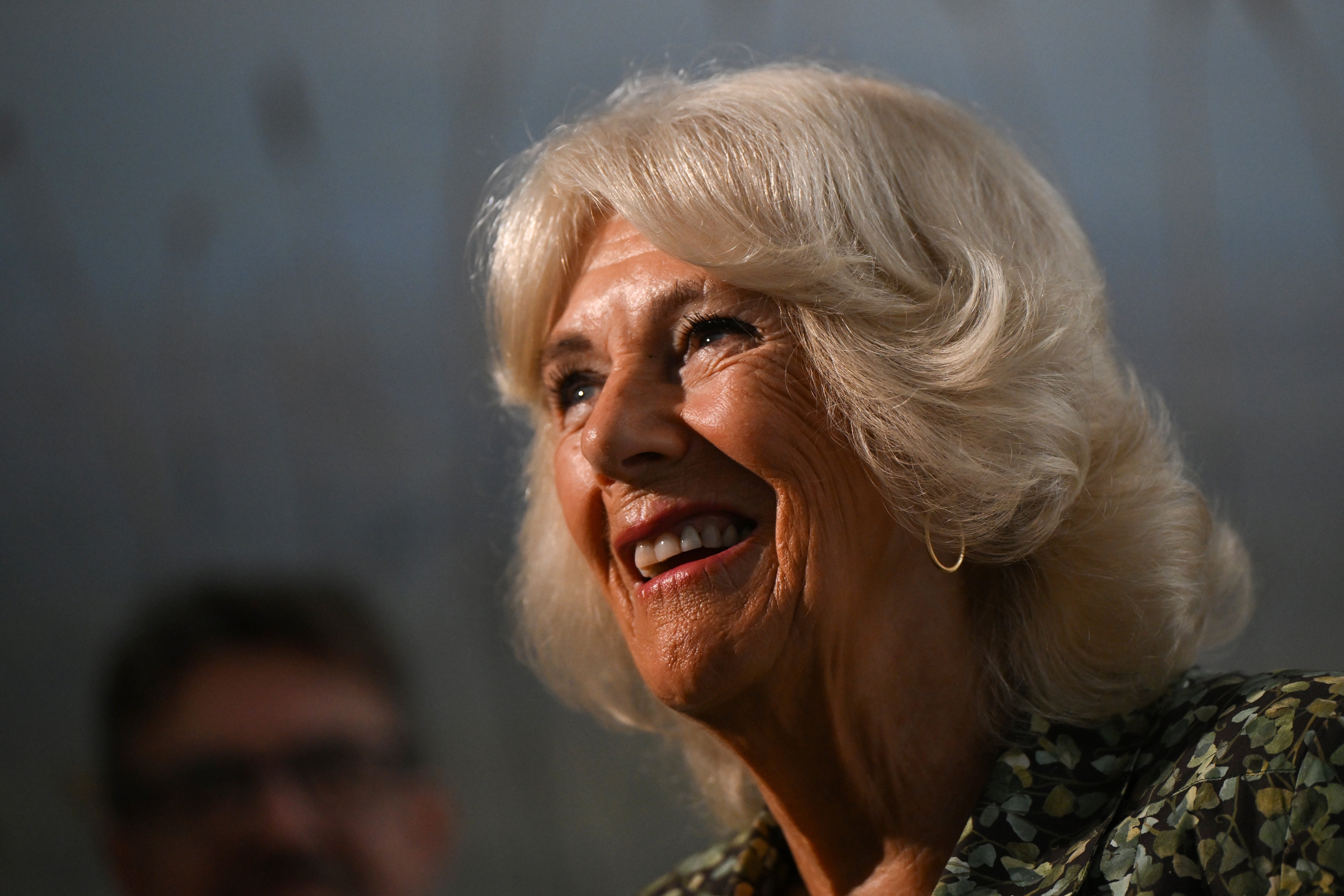 Queen Camilla during a visit to open the new Dyson Cancer Centre at Royal United Hospitals Bath NHS Foundation Trust