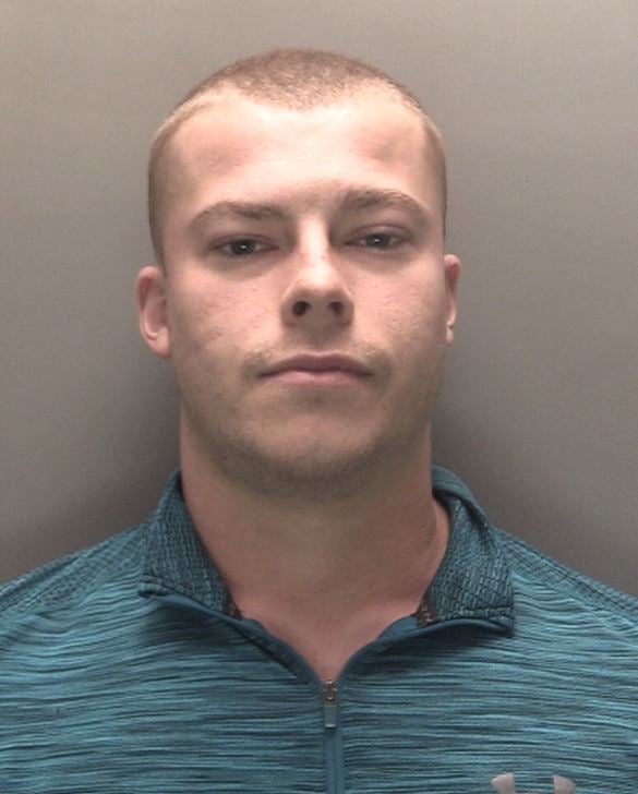 Adam Latty, 24, from Southport, who has been sentenced to 20 months for violent disorder in the town (Merseyside Police/PA)