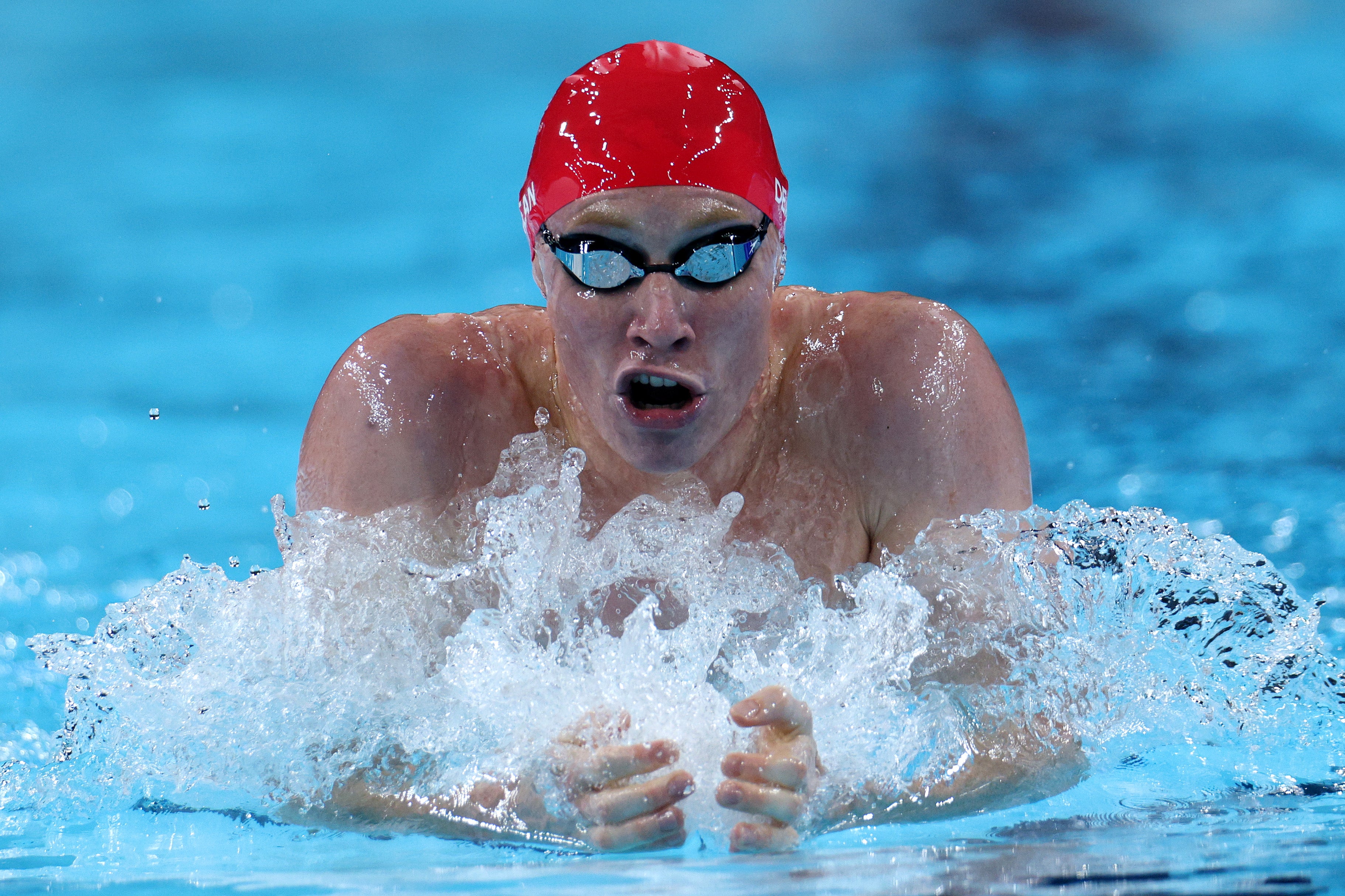 Dean competing in the Men’s 200m Individual Medley Heats at Paris 2024