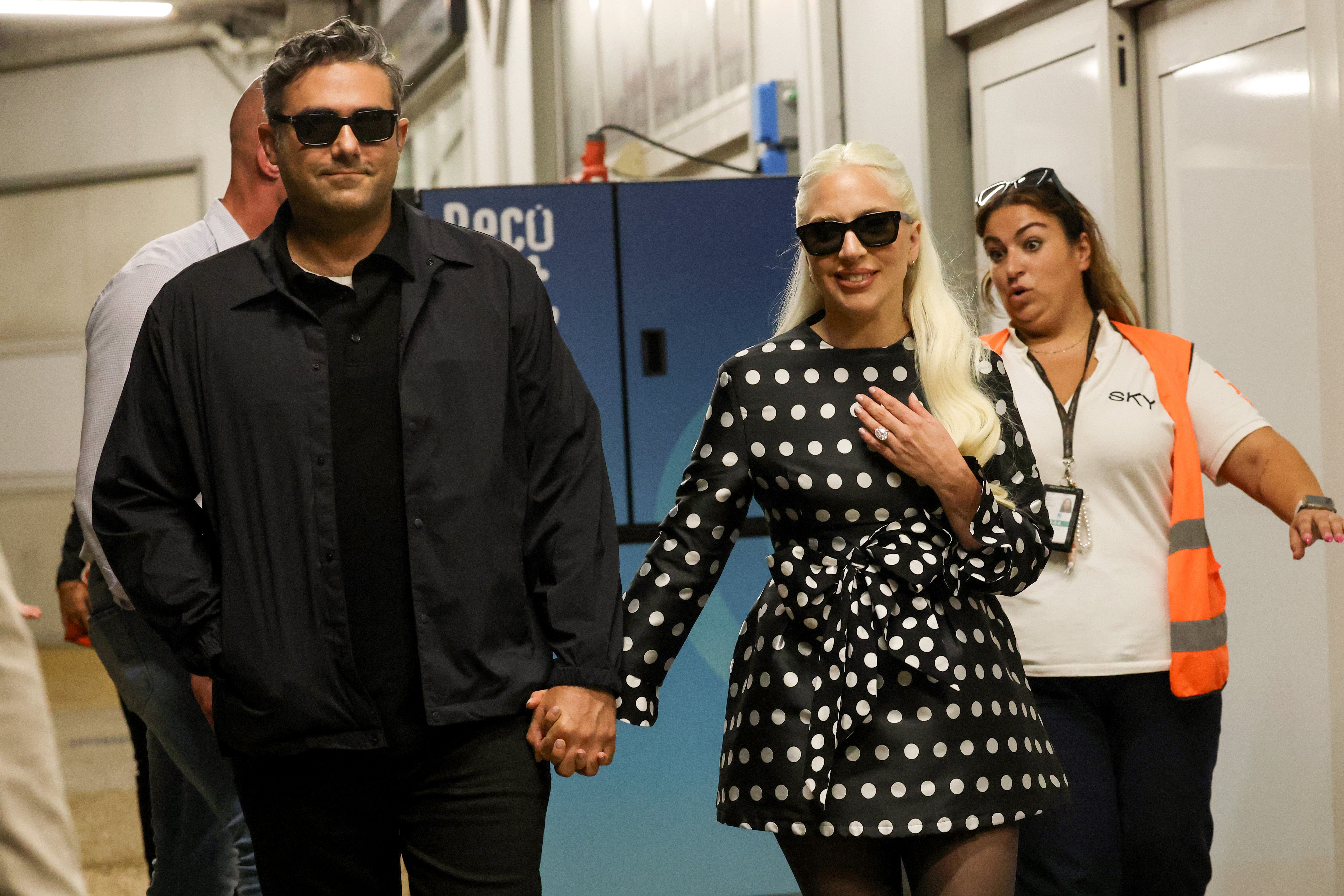 Lady Gaga attends 2024 Venice Film Festival with fiancé Michael Polansky