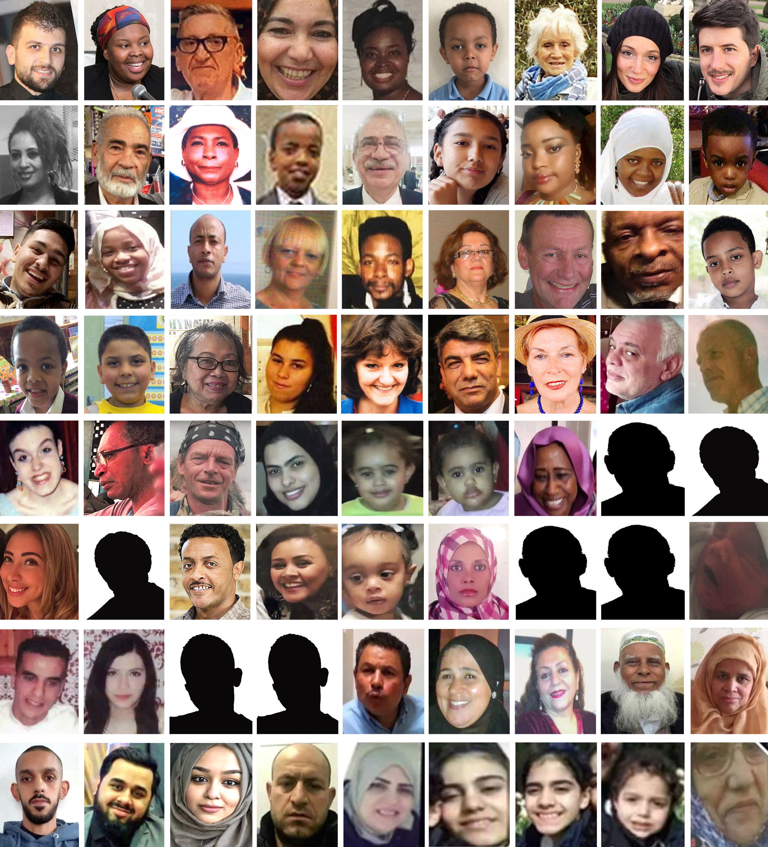 The 72 victims of the Grenfell fire