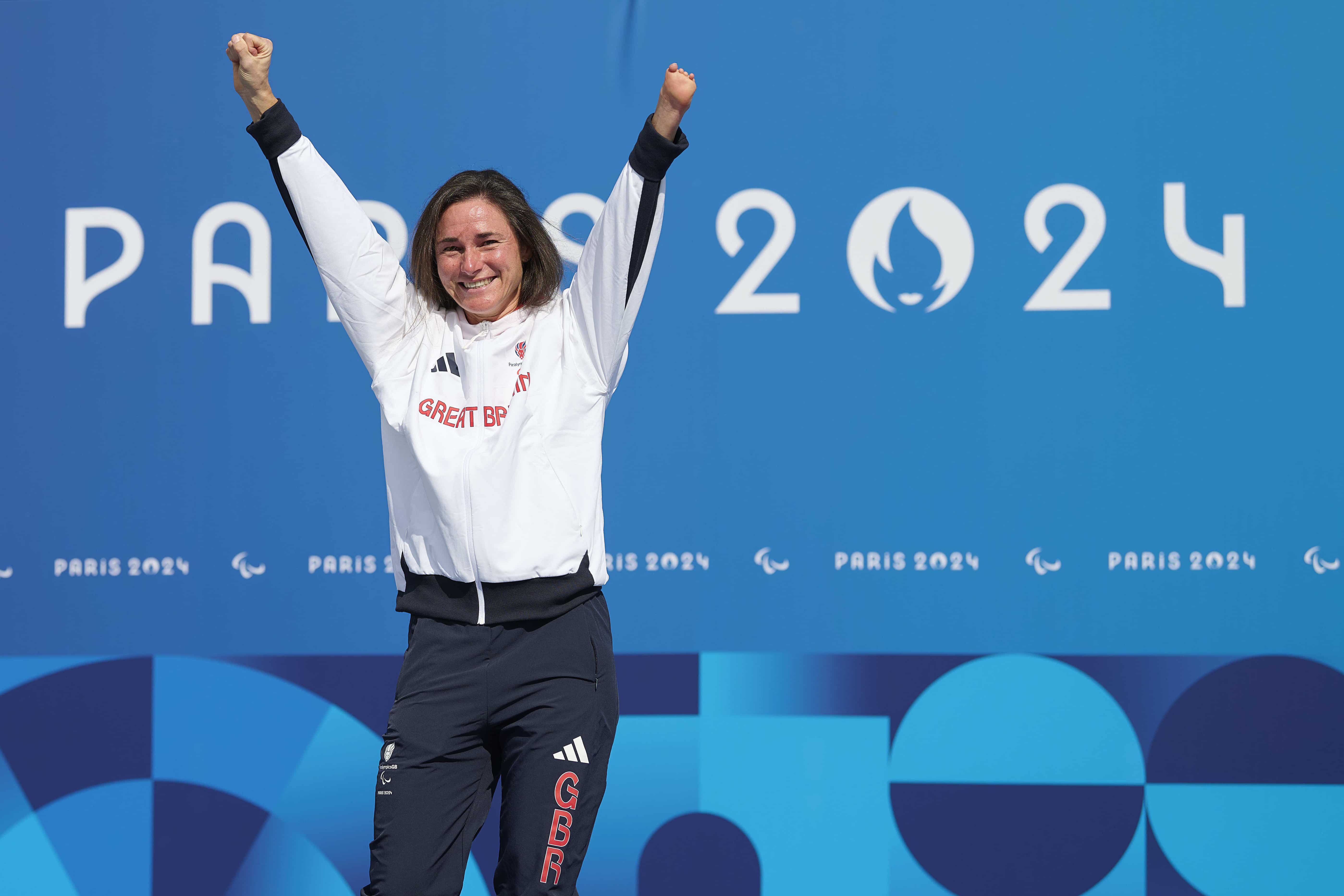 Dame Sarah Storey criticised the length of the time trial course after winning gold (PA Media/ParalympicsGB)