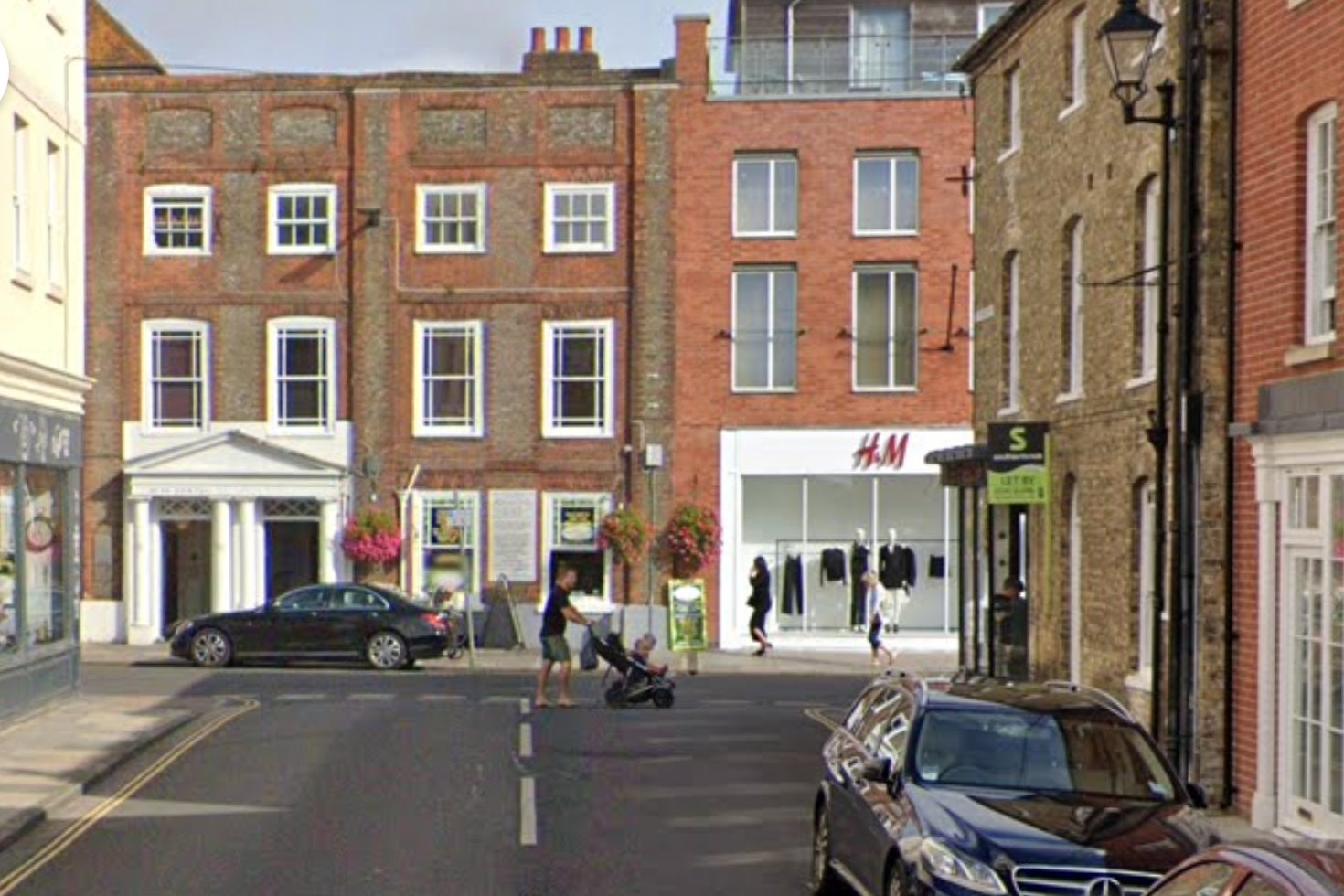 Roadworks were taking place in St John’s Street in Chichester city centre