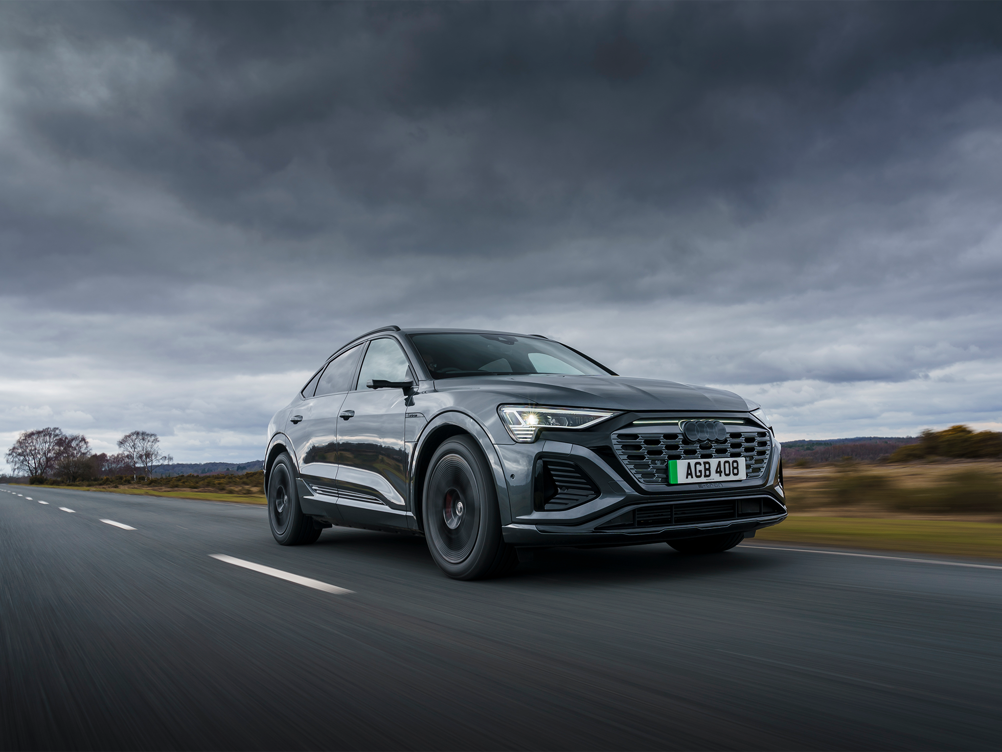 The Audi Q8 e-tron Sportback has plenty of space for a family of five