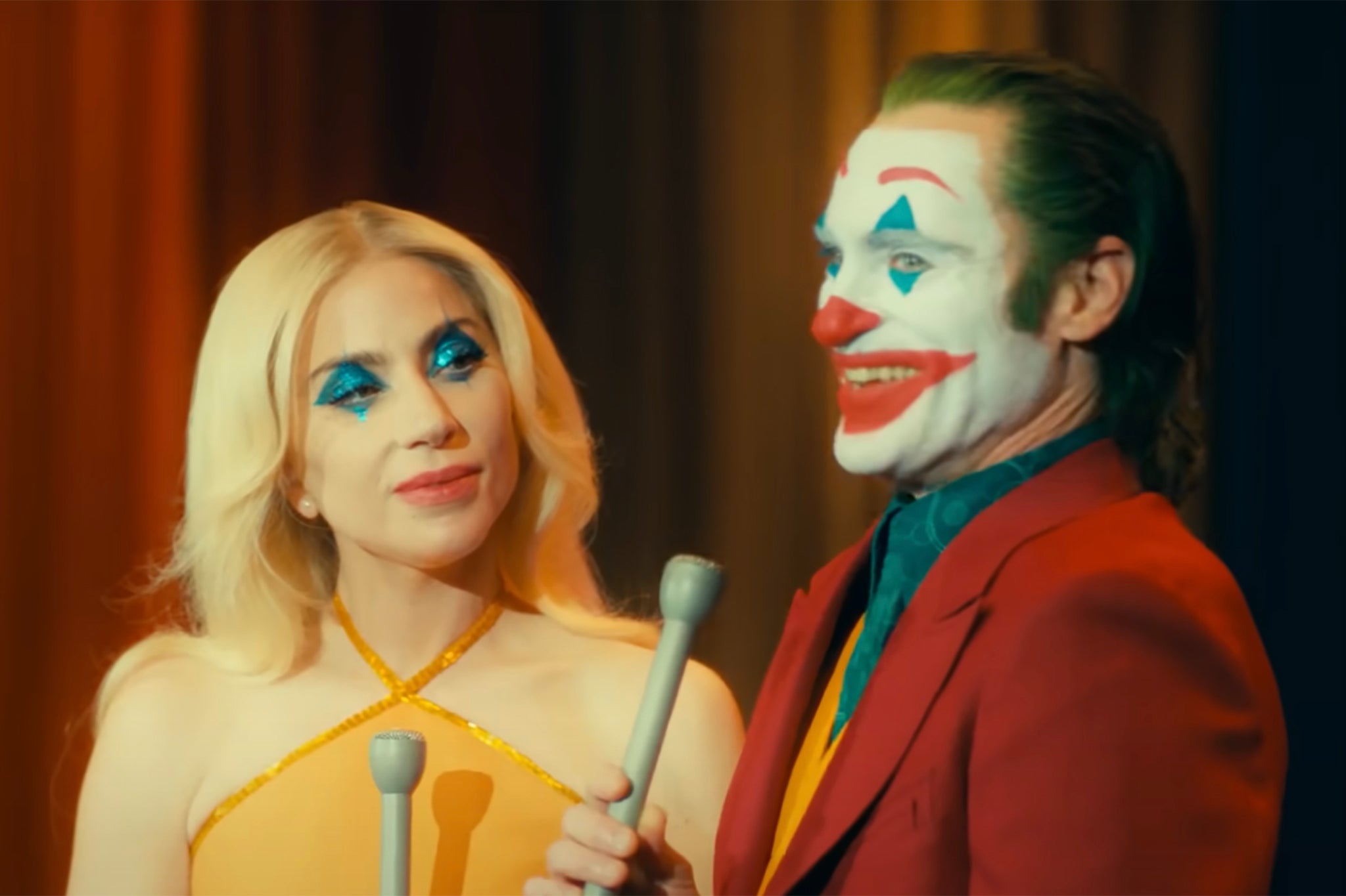 Lady Gaga and Joaquin Phoenix in ‘Joker: Folie à Deux’