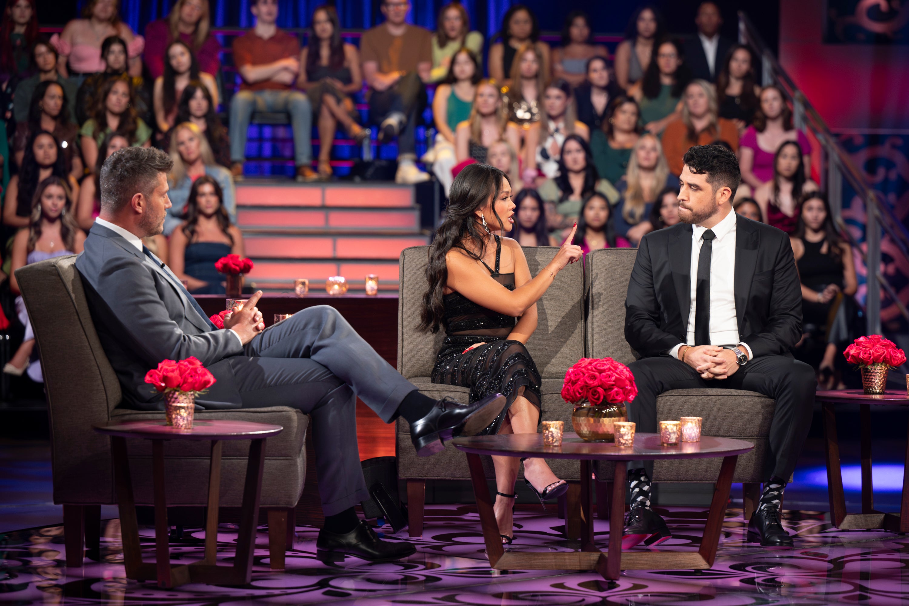 Jesse Palmer, Jenn Tran and Devin Strader on ‘The Bachelorette’