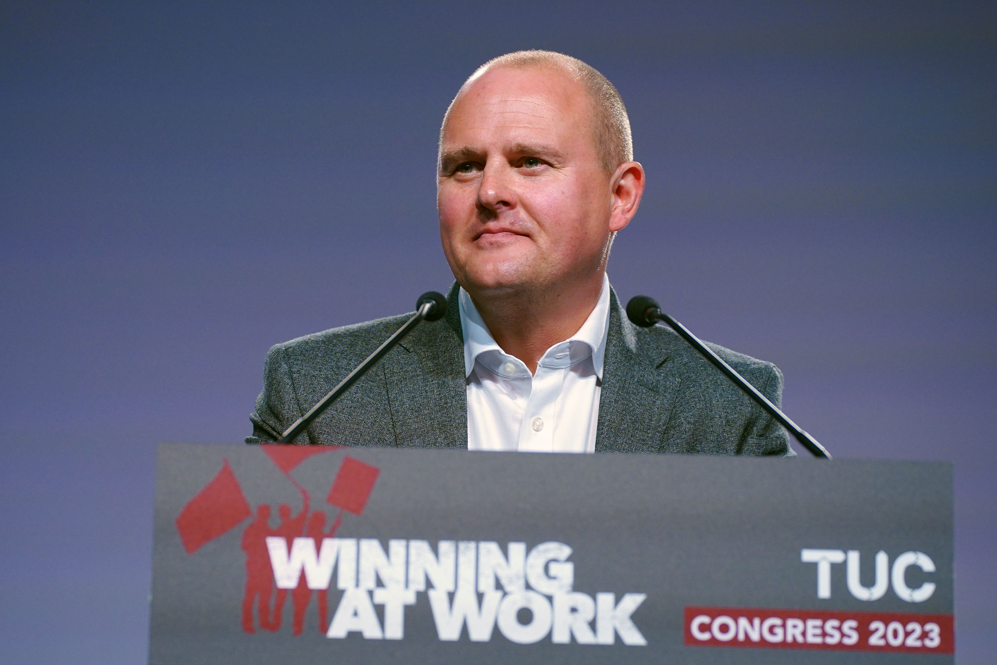 Paul Nowak, general secretary of the TUC, is calling for a commission to repair public services (Peter Byrne/PA)