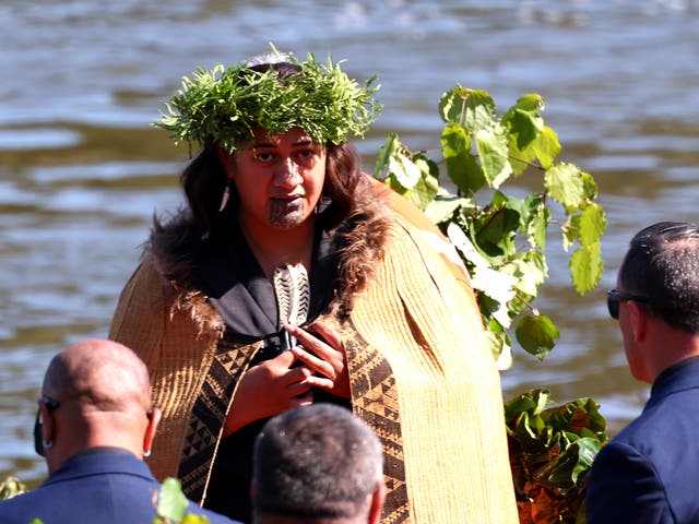 <p>New Maori queen Nga wai hono i te po at her father’s funeral on 5 September 2024</p>