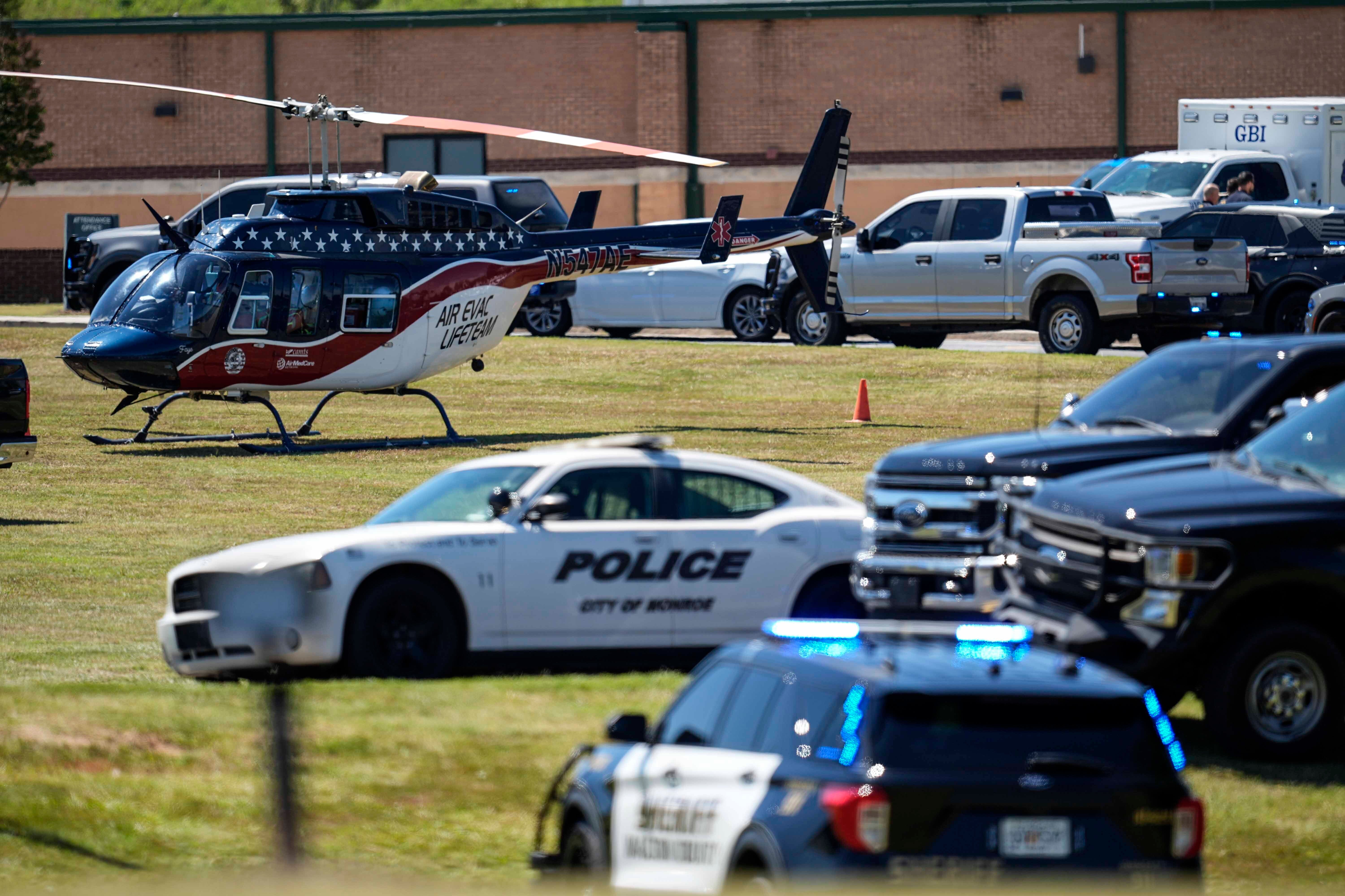 In the wake of the Apalachee High shooting, FBI Houston officials said they had gotten more hoax school threats in three weeks than in the last three years. They have increased around the time when a gunman opened fire inside a Georgia school (pictured)