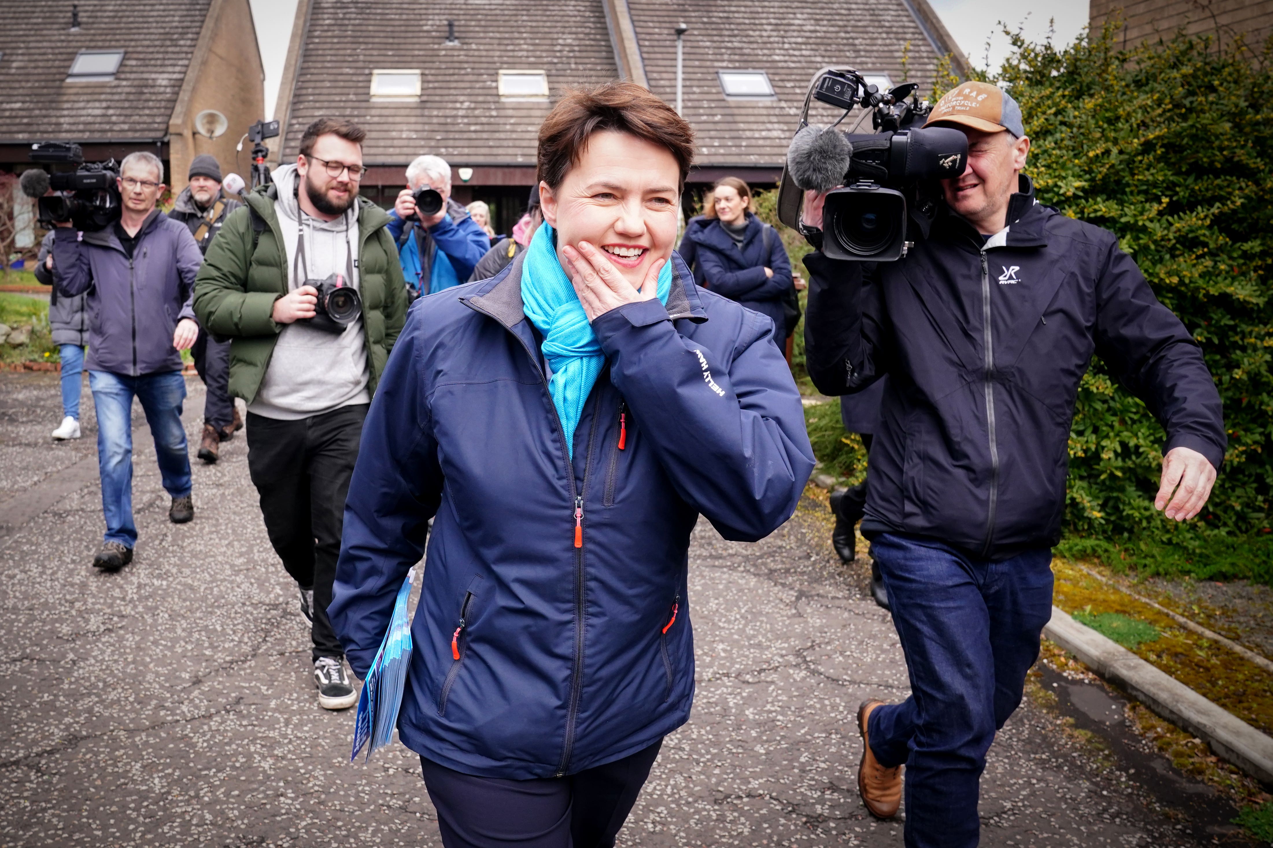 Former Scottish Conservative leader Ruth Davidson is backing Russell Findlay to be the party’s next chief at Holyrood (Jane Barlow/PA)