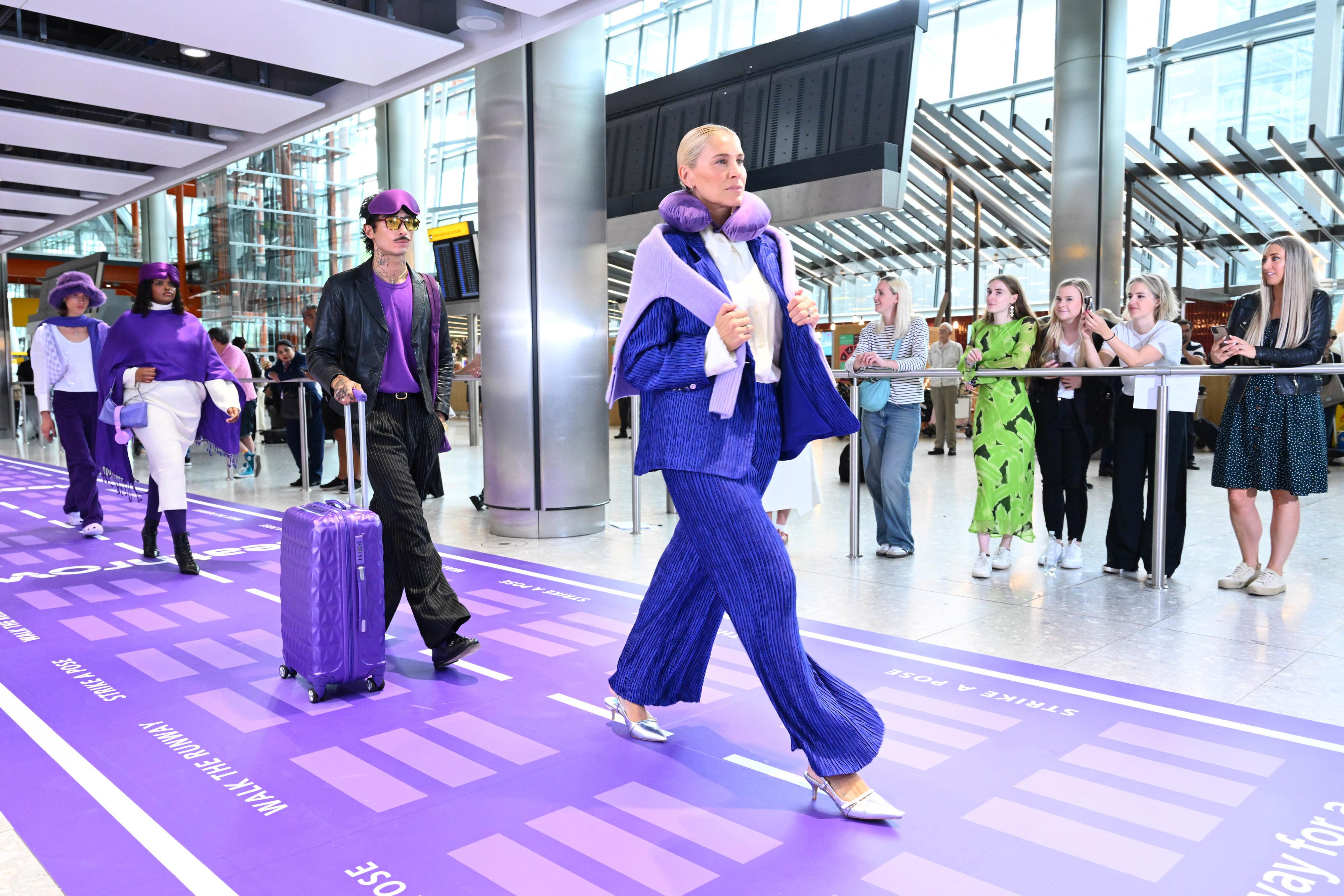 Aspiring models are being given the opportunity to be spotted at Heathrow airport with the installation of a fashion runway (Matt Crossick Media Assignments/PA)