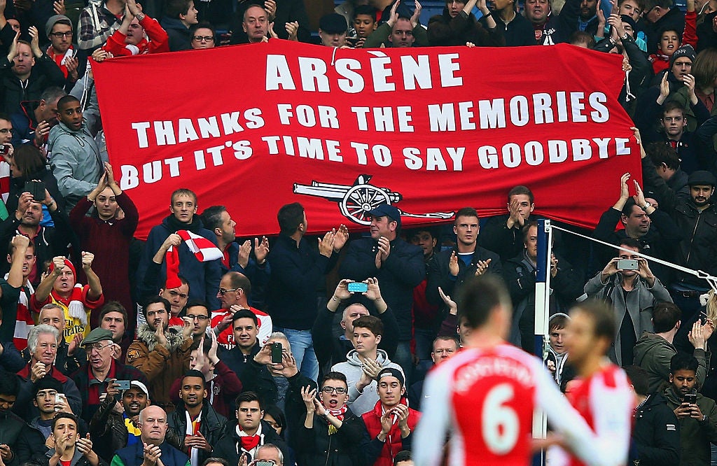 Arsene Wenger’s final years at Arsenal were marred by protests and division among the fans