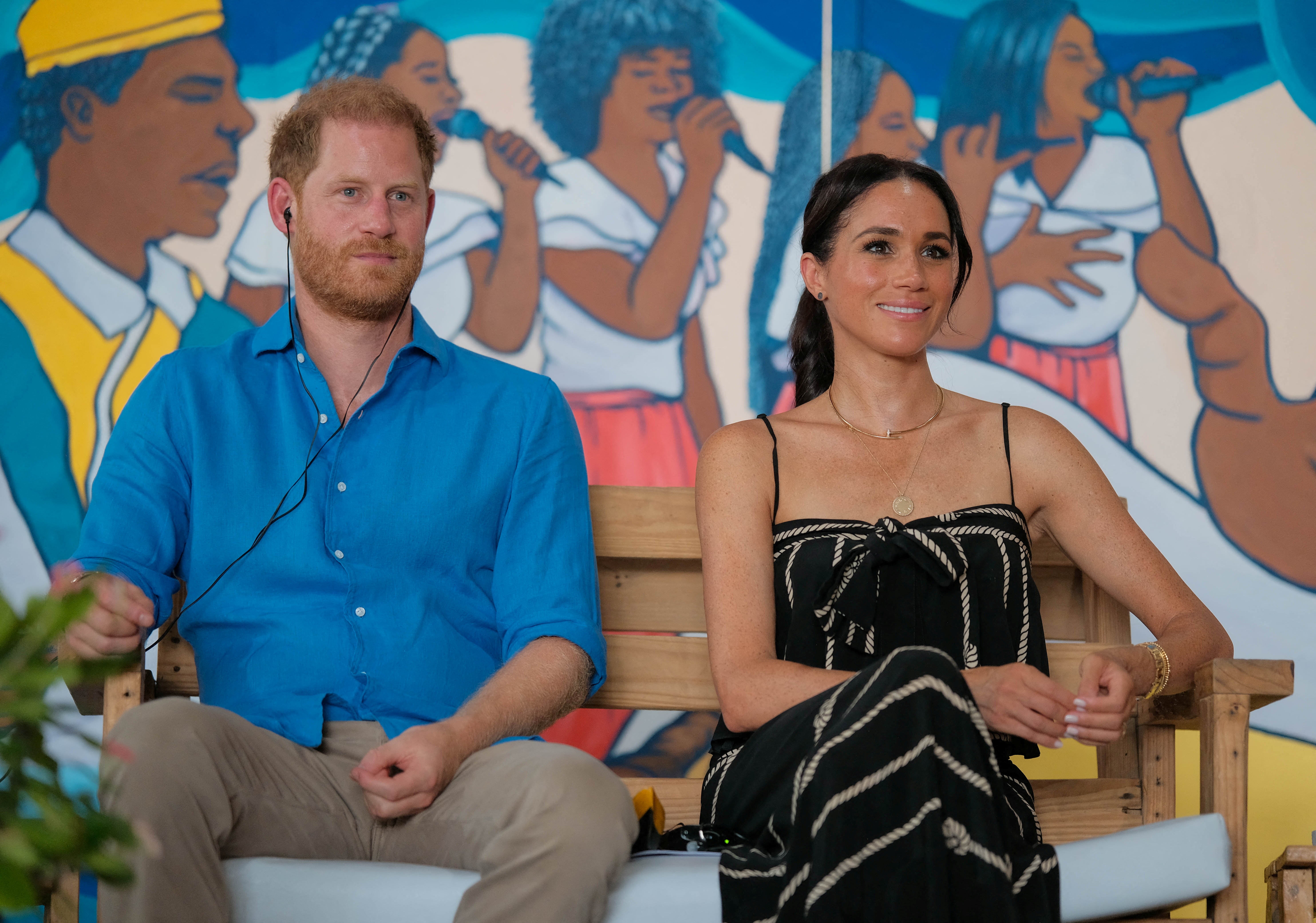 Harry and Meghan recently visited Colombia to ‘illuminate’ the county’s role ‘as a beacon of culture and innovation’.