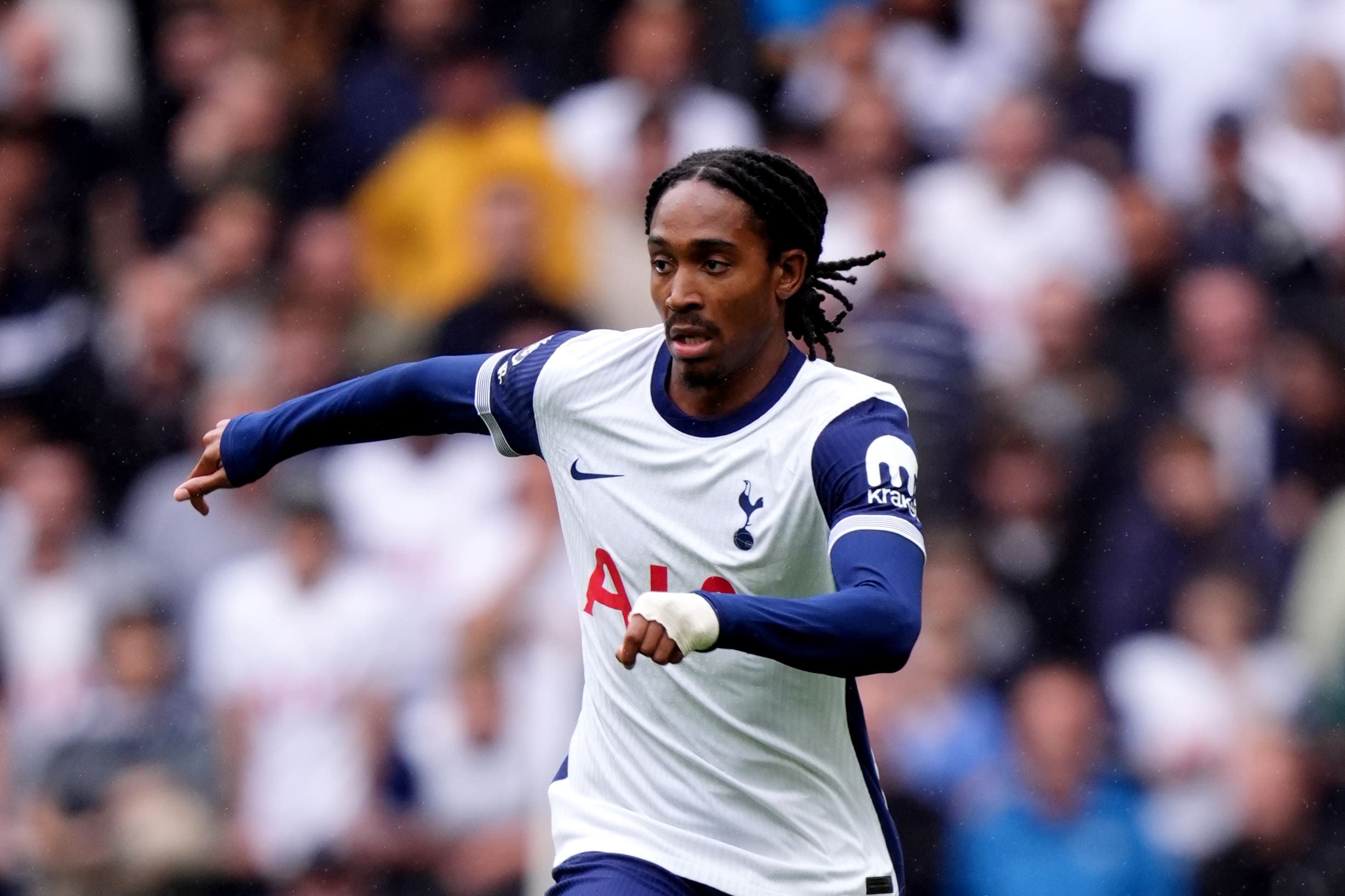 Djed Spence featured regularly for Tottenham during pre-season (John Walton/PA)