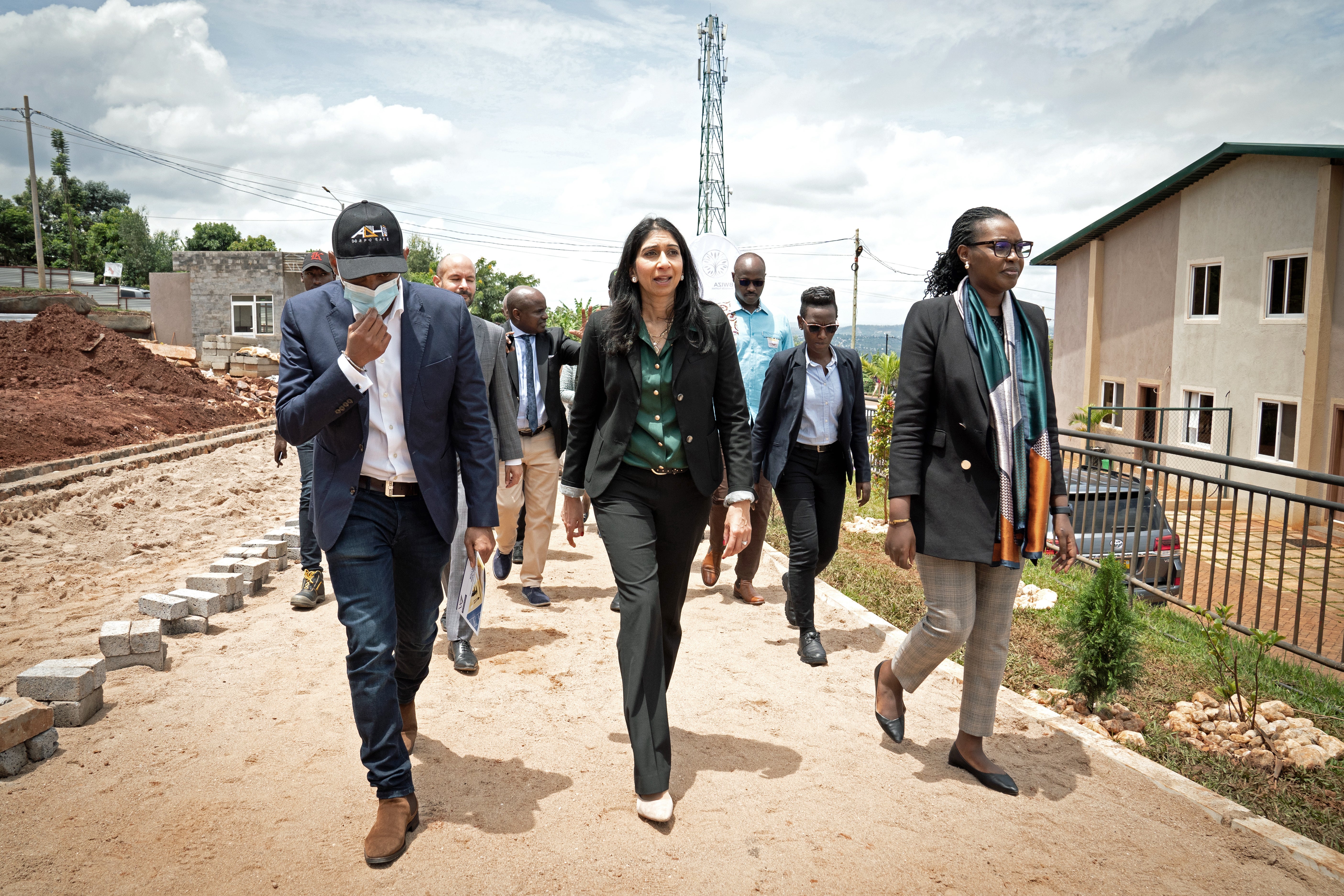 Suella Braverman during a visit to Rwanda as home secretary