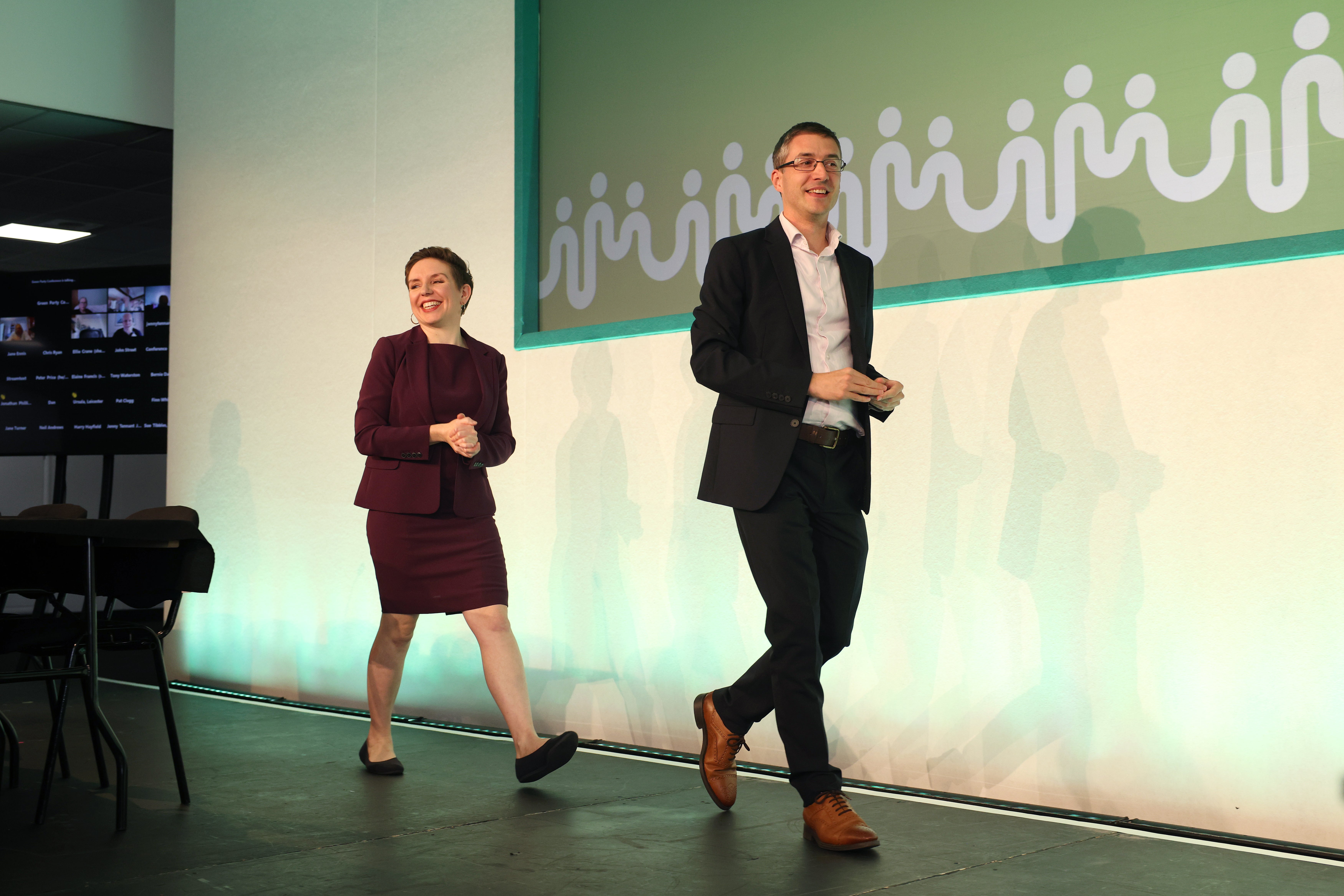 Co-leaders Carla Denyer and Adrian Ramsay at the party’s conference last year