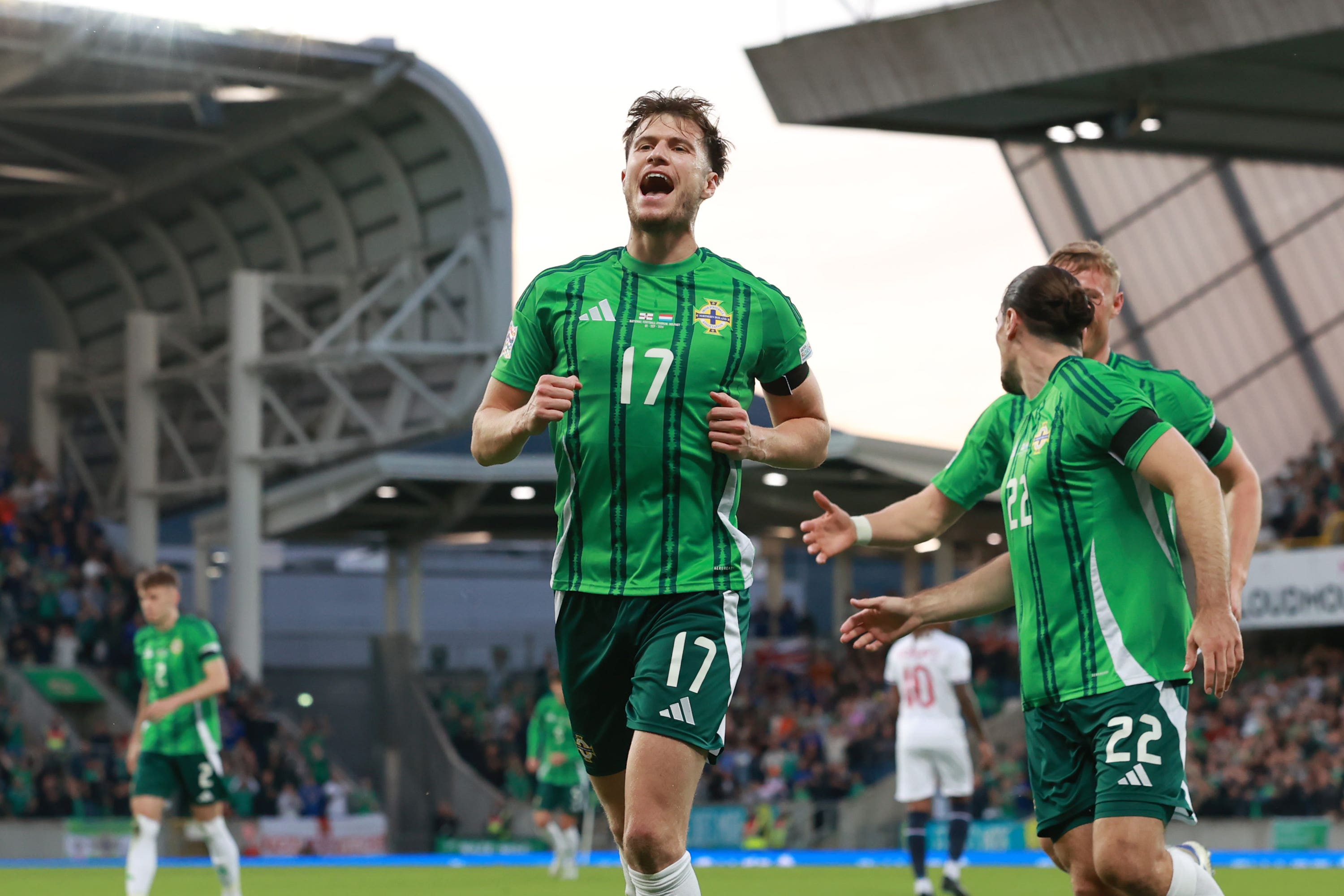 Northern Ireland’s Paddy McNair was on target against Luxembourg (Liam McBurney/PA)