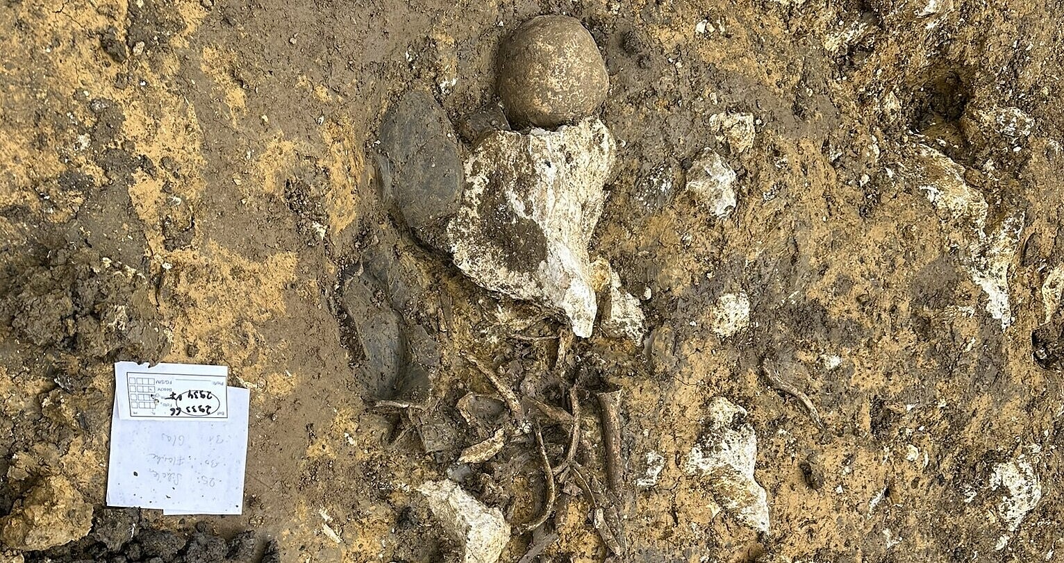 Grave unearthed at Gerstetten village in Germany