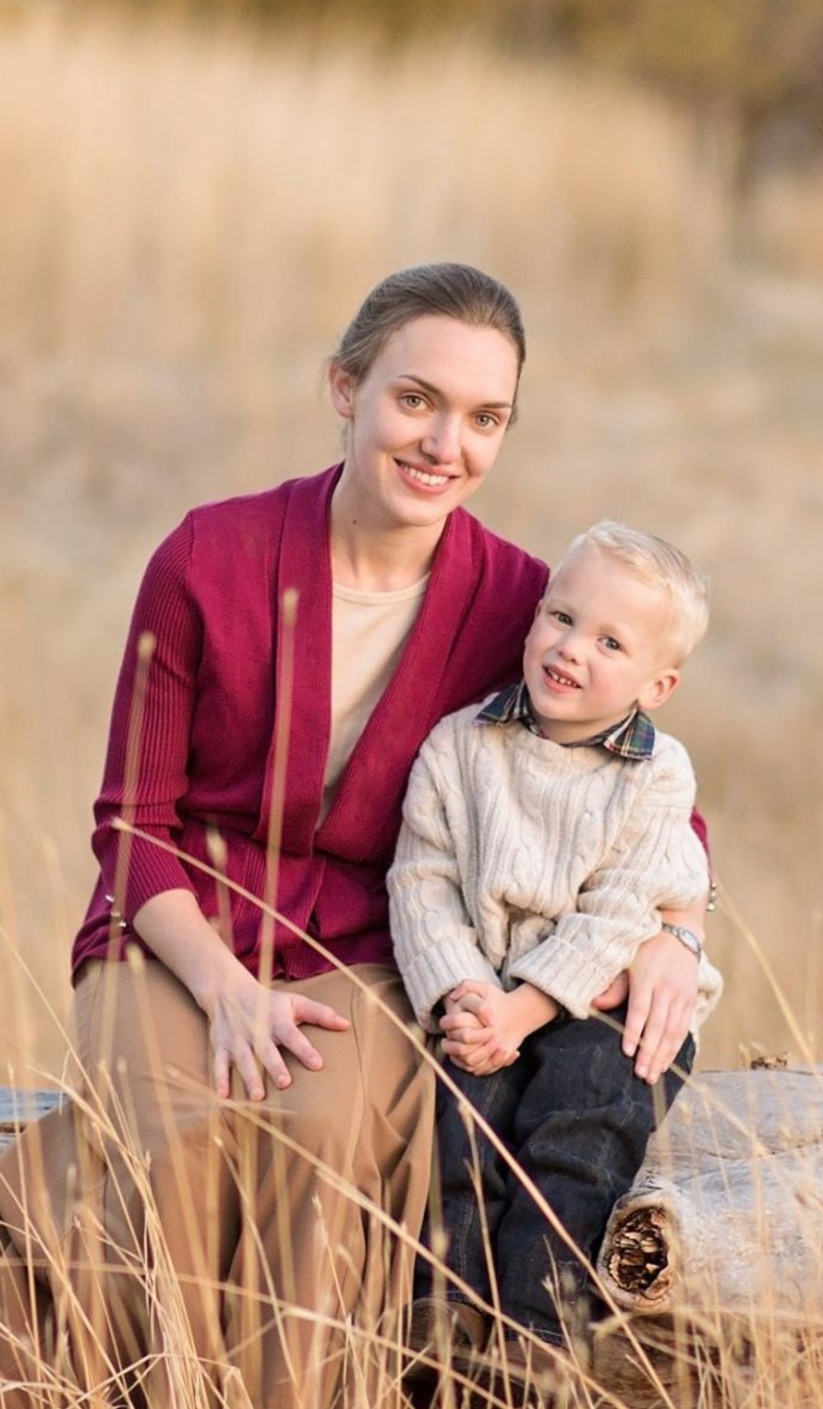 Morning Alexander, 32, with her son. She left a conservative Christian community she calls a “cult”