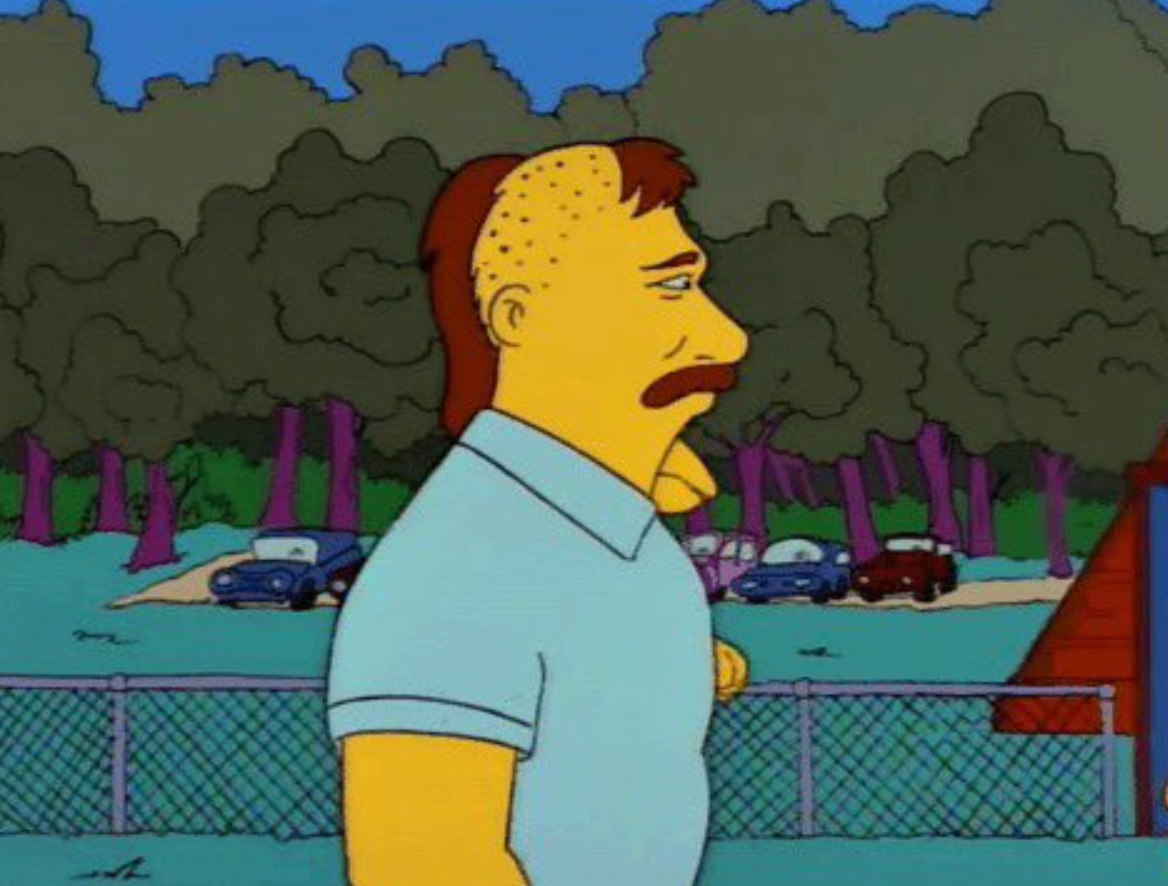 Baseball star Don Mattingly during his cameo in the 1992 Simpsons episode ‘Homer at the Bat'