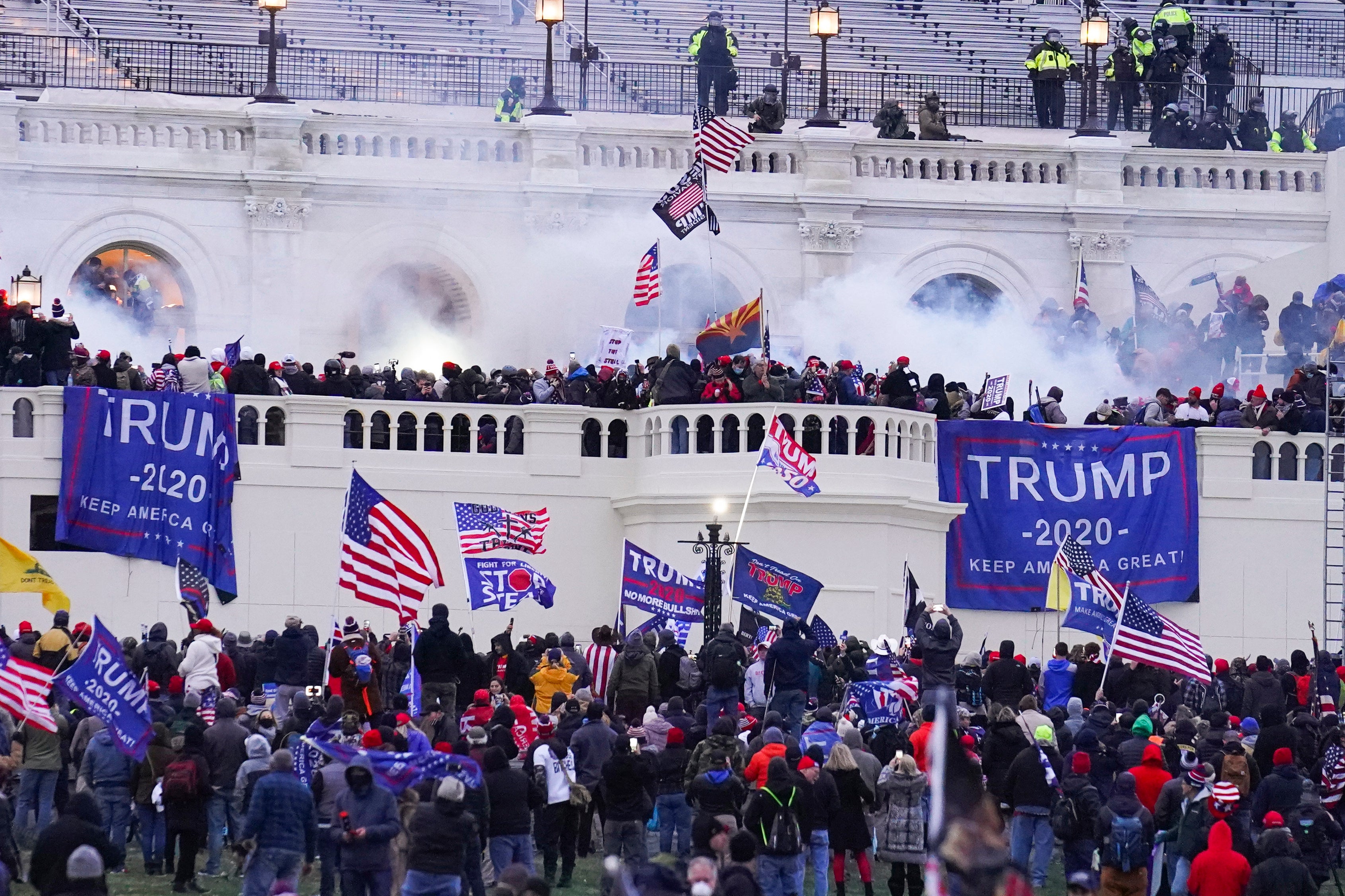 Rioters at the US Capitol on Jan. 6, 2021, in Washington.