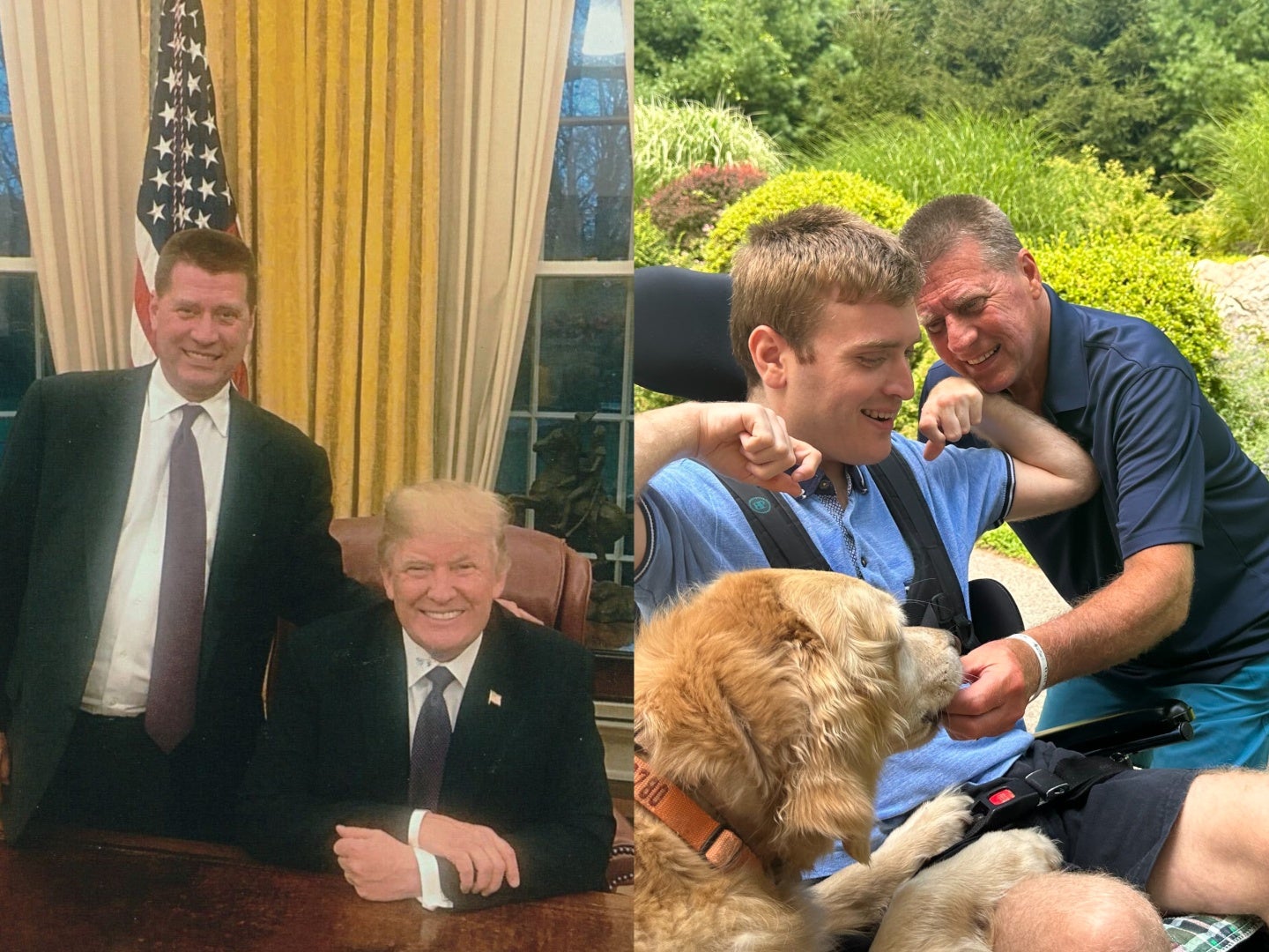 Fred Trump — in the White House with his uncle, and with his son William