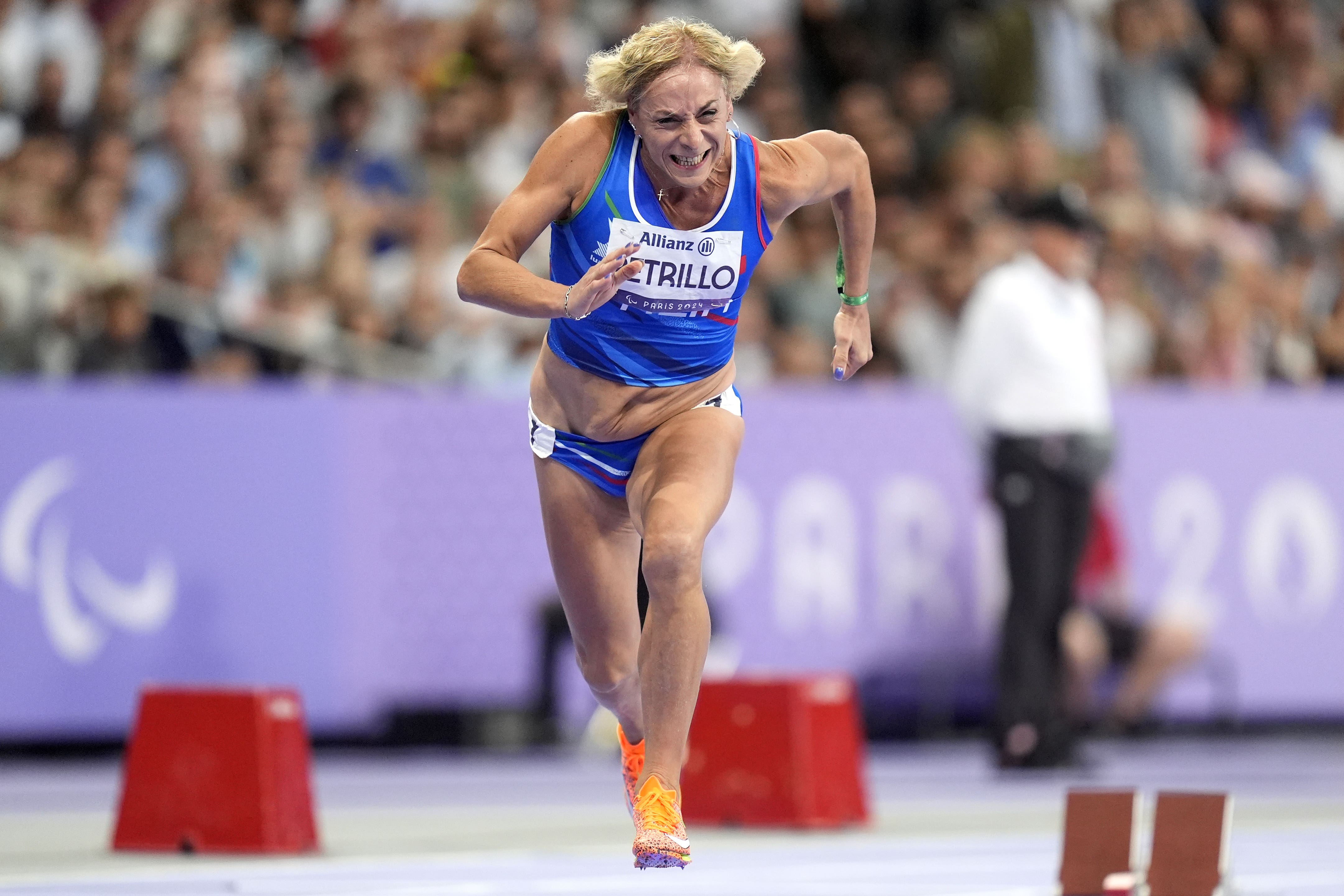 Valentina Petrillo finished ninth across the three semi-finals on Friday evening at Stade de France (Andrew Matthews/PA)