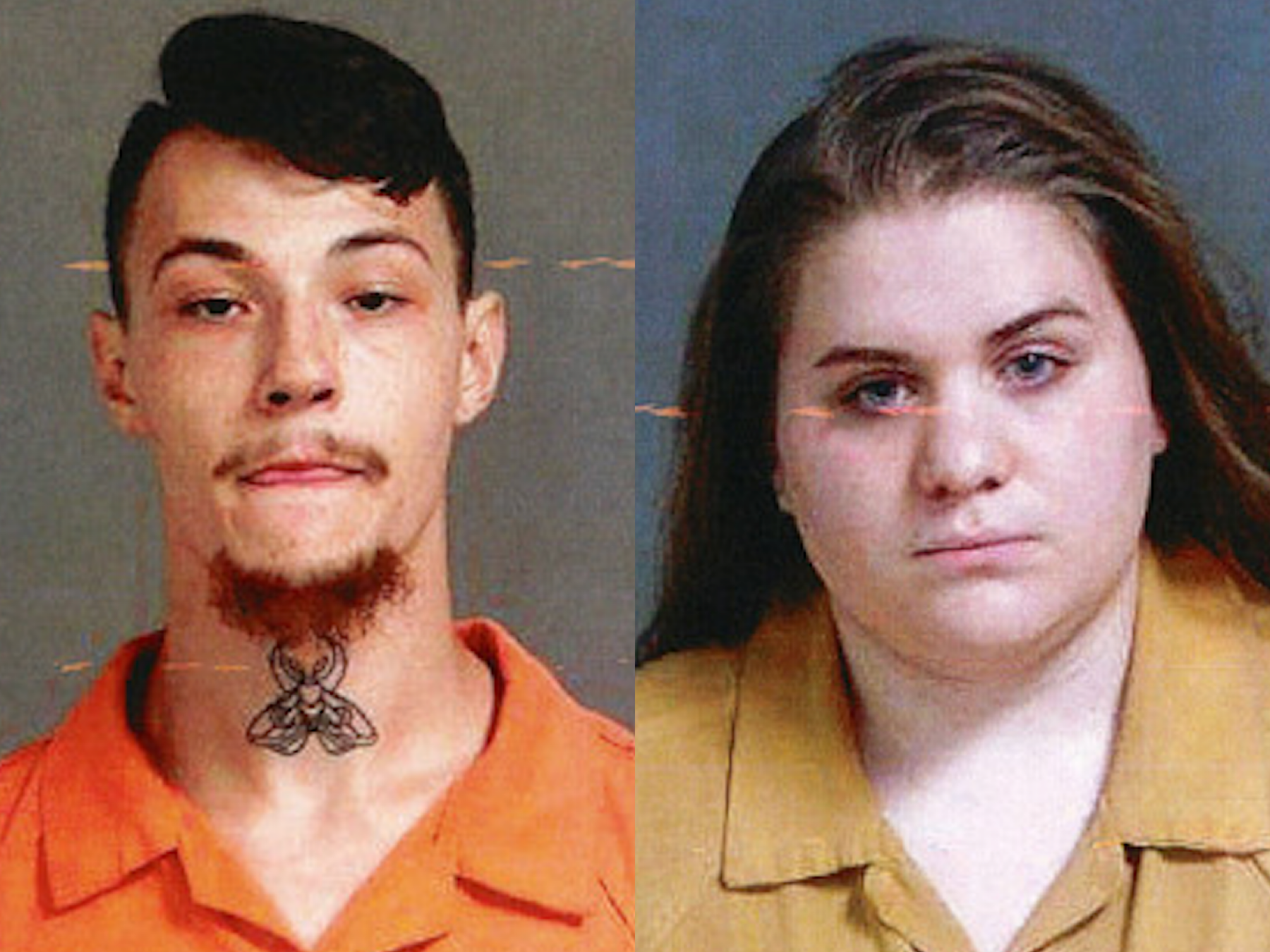 Police say James Shirah, 22, and his bride Savanah Nicole Collier, 21, ‘intentionally struck’ their groomsman after an argument at their wedding