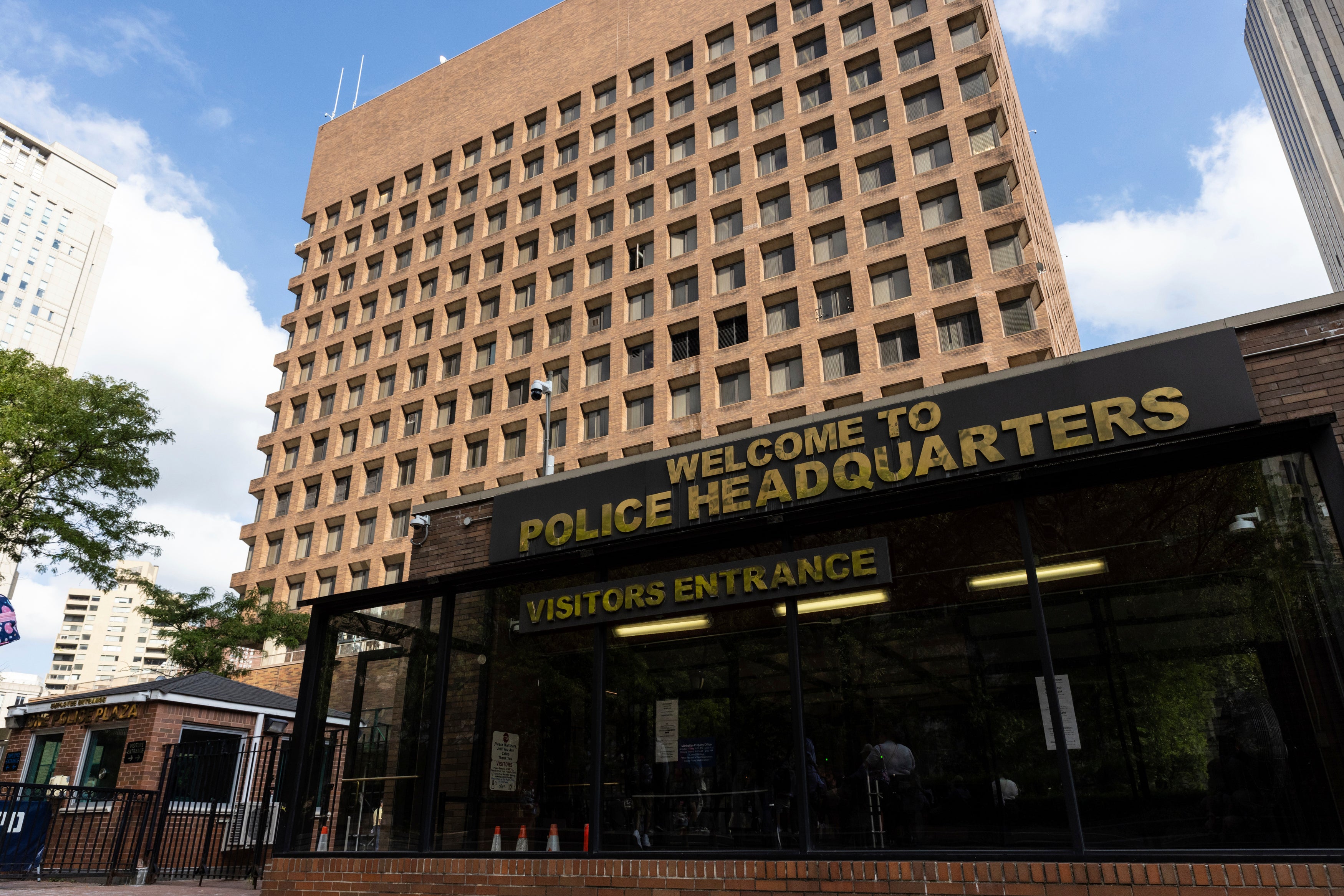 The exterior of the New York City Police Department’s headquarters at 1 Police Plaza is shown, Friday, Sept., 6, 2024