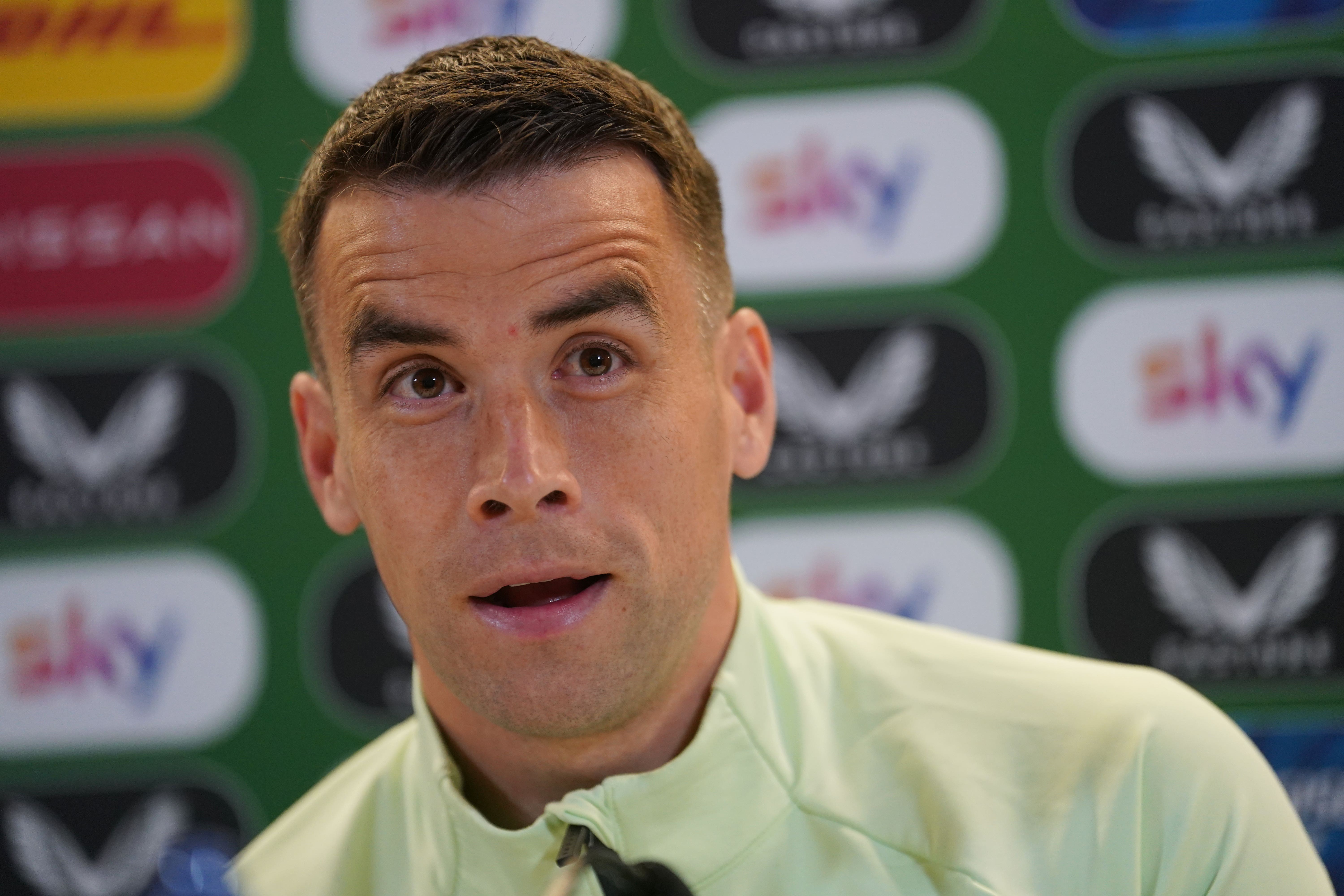 Seamus Coleman wants the Republic of Ireland to play with their heads as well as their hearts when they meet England (Brian Lawless/PA)