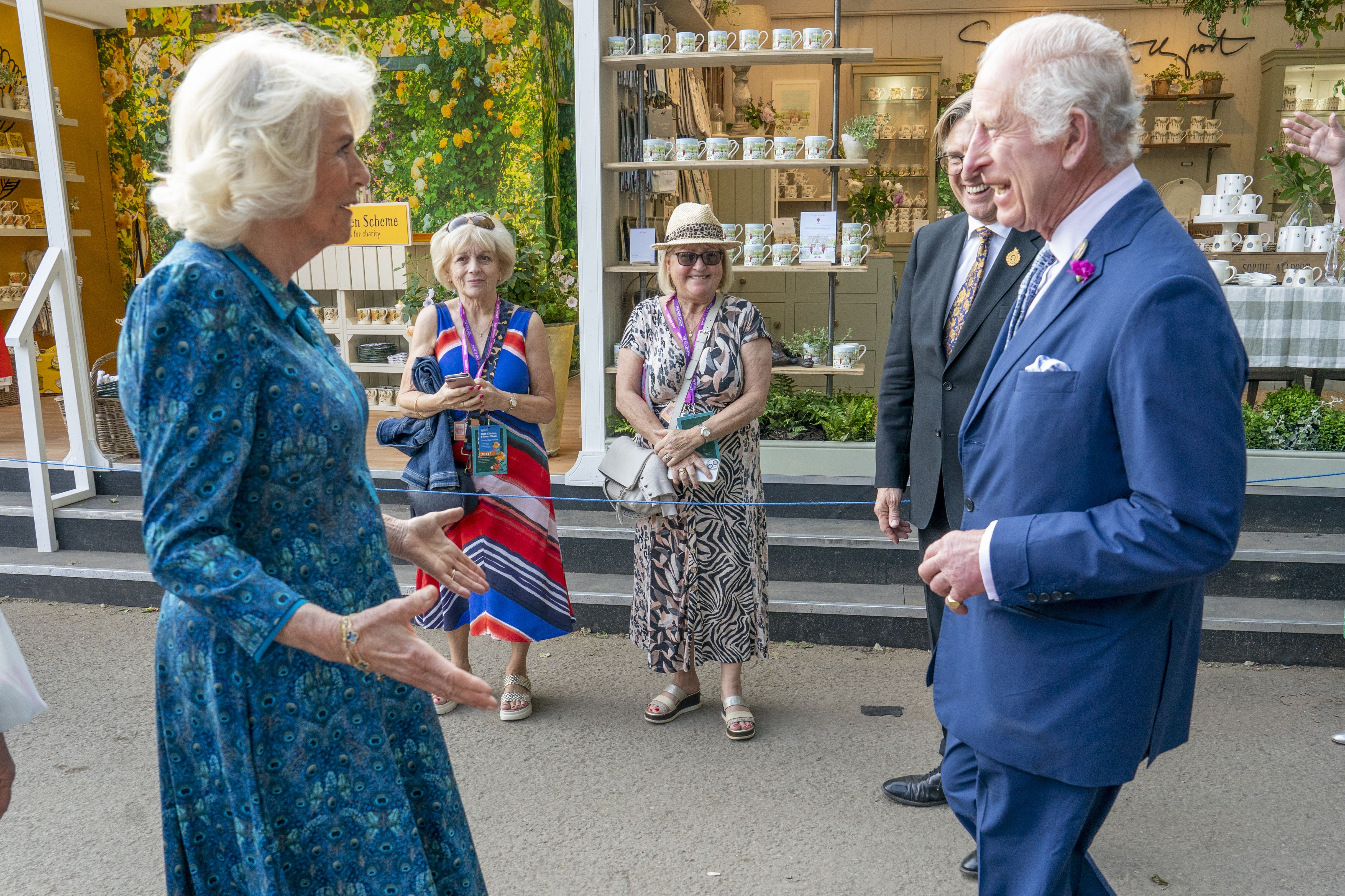 The King and Queen visited the Chelsea Flower Show in May 2024, in one of Charles’s first public engagements since starting treatment for cancer (Arthur Edwards/The Sun/PA)