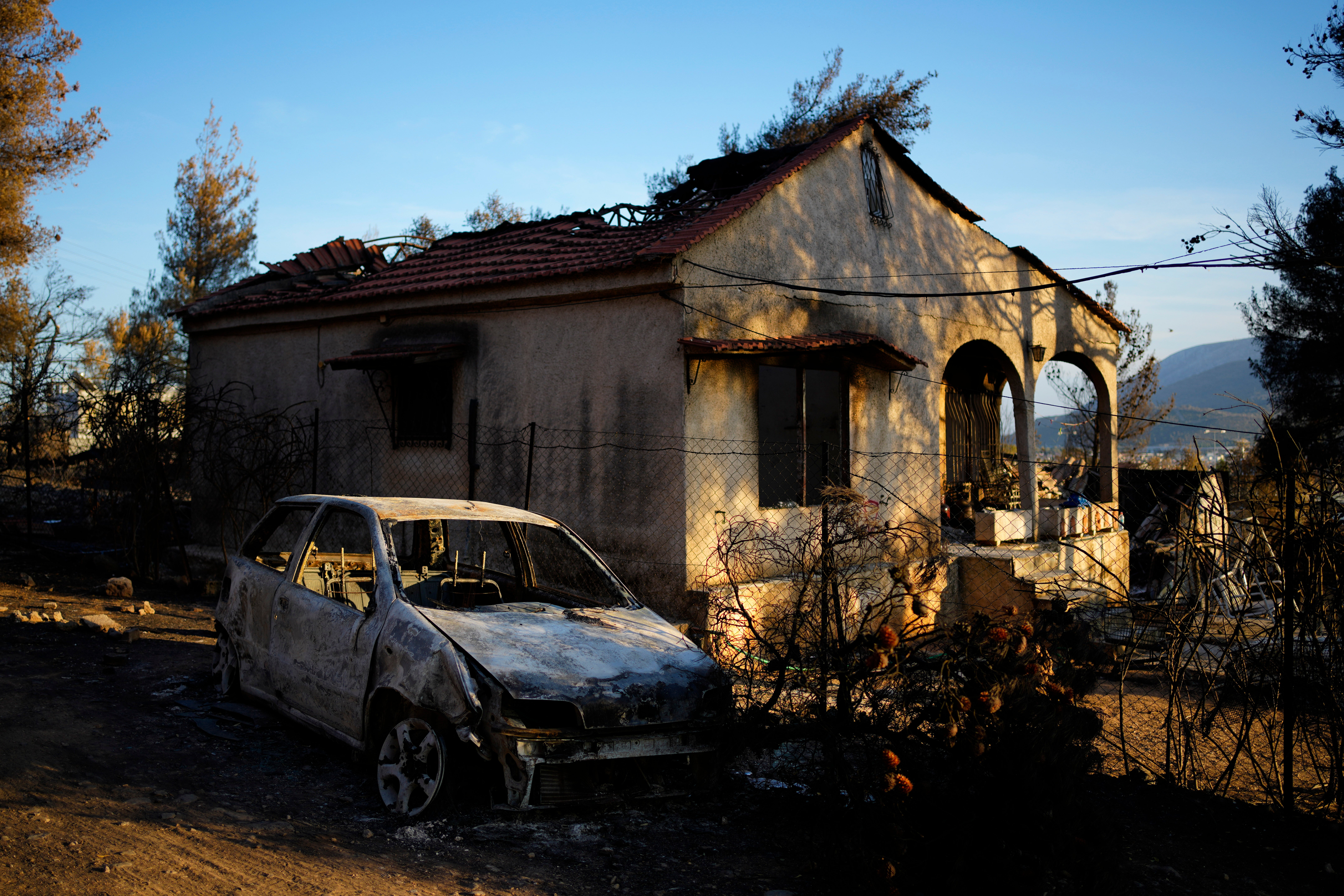 Greece Wildfire Damage Photo Gallery