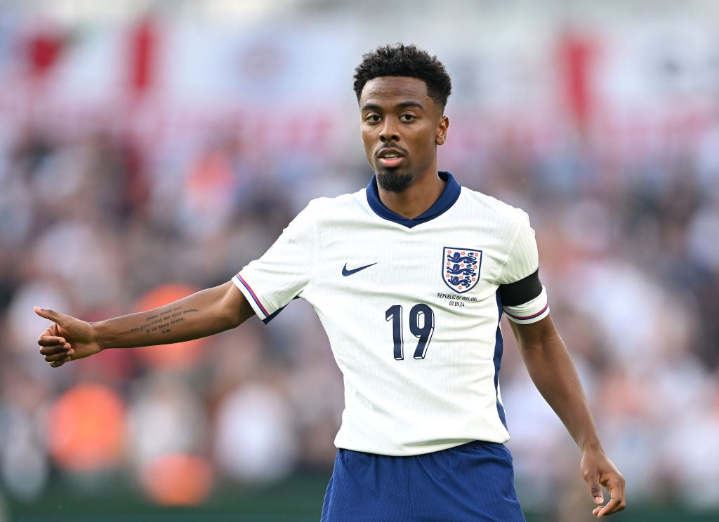 Angel Gomes made his first senior appearance for England