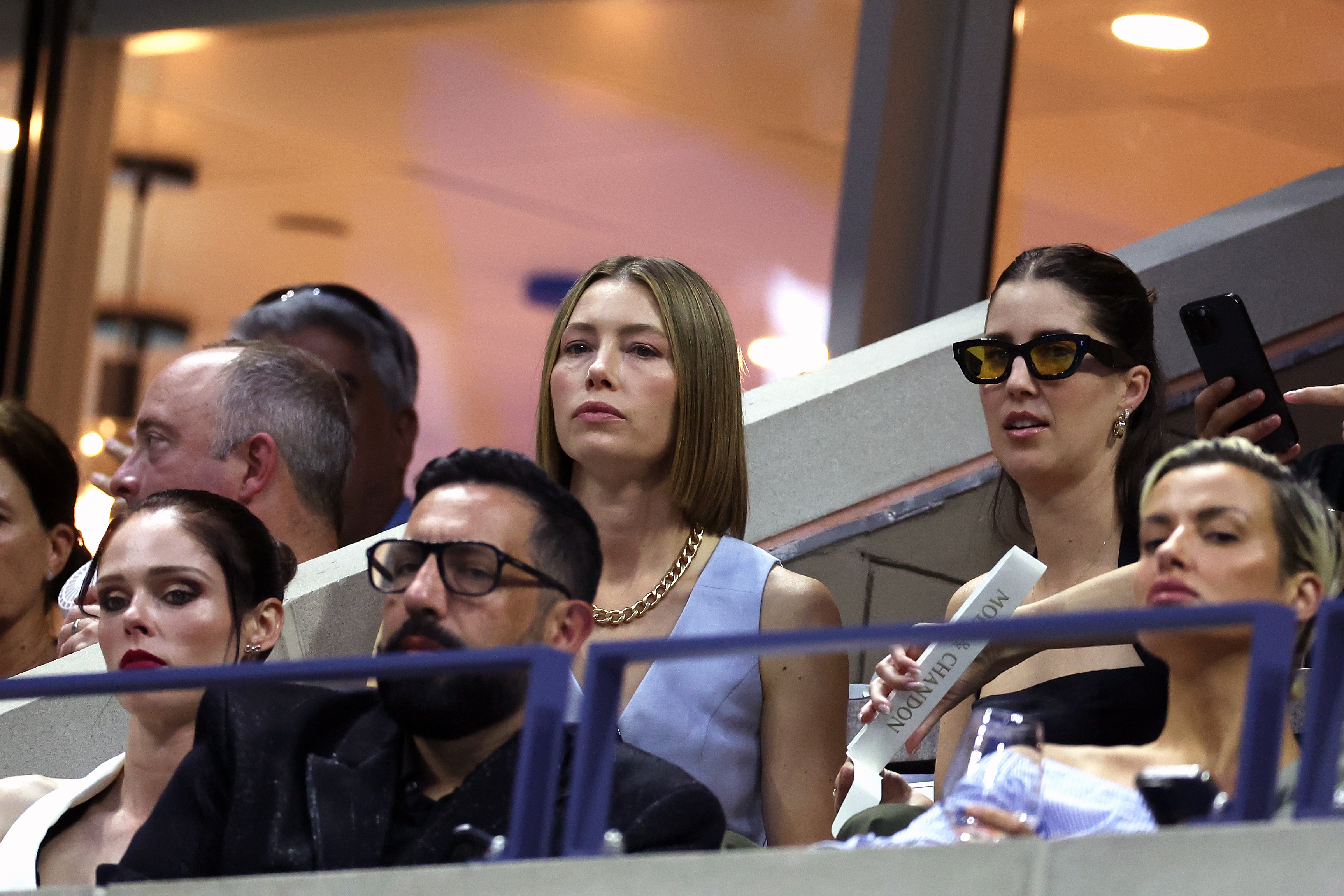 Jessica Biel at the US Open on August 28