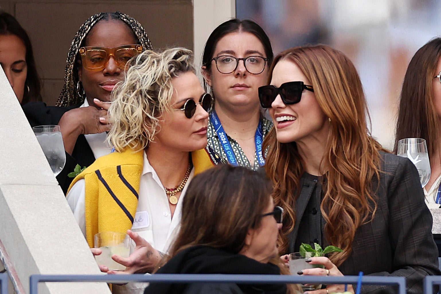 Sophia Bush and Ashlyn Harris at the US Open on September 8