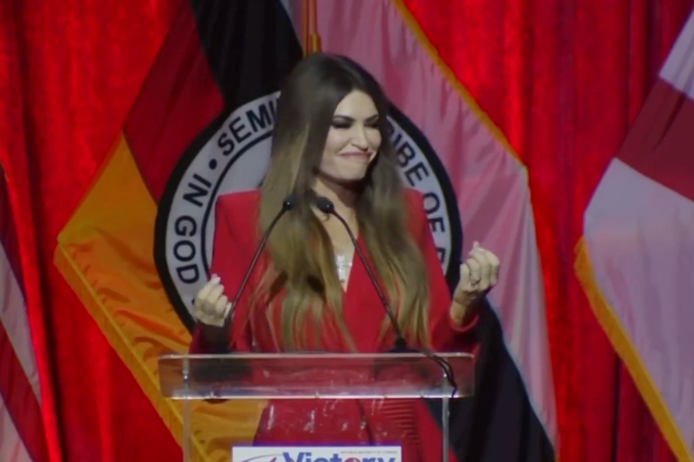 Kimberly Guilfoyle failed to get the audience going at the Florida Republican Party’s annual dinner