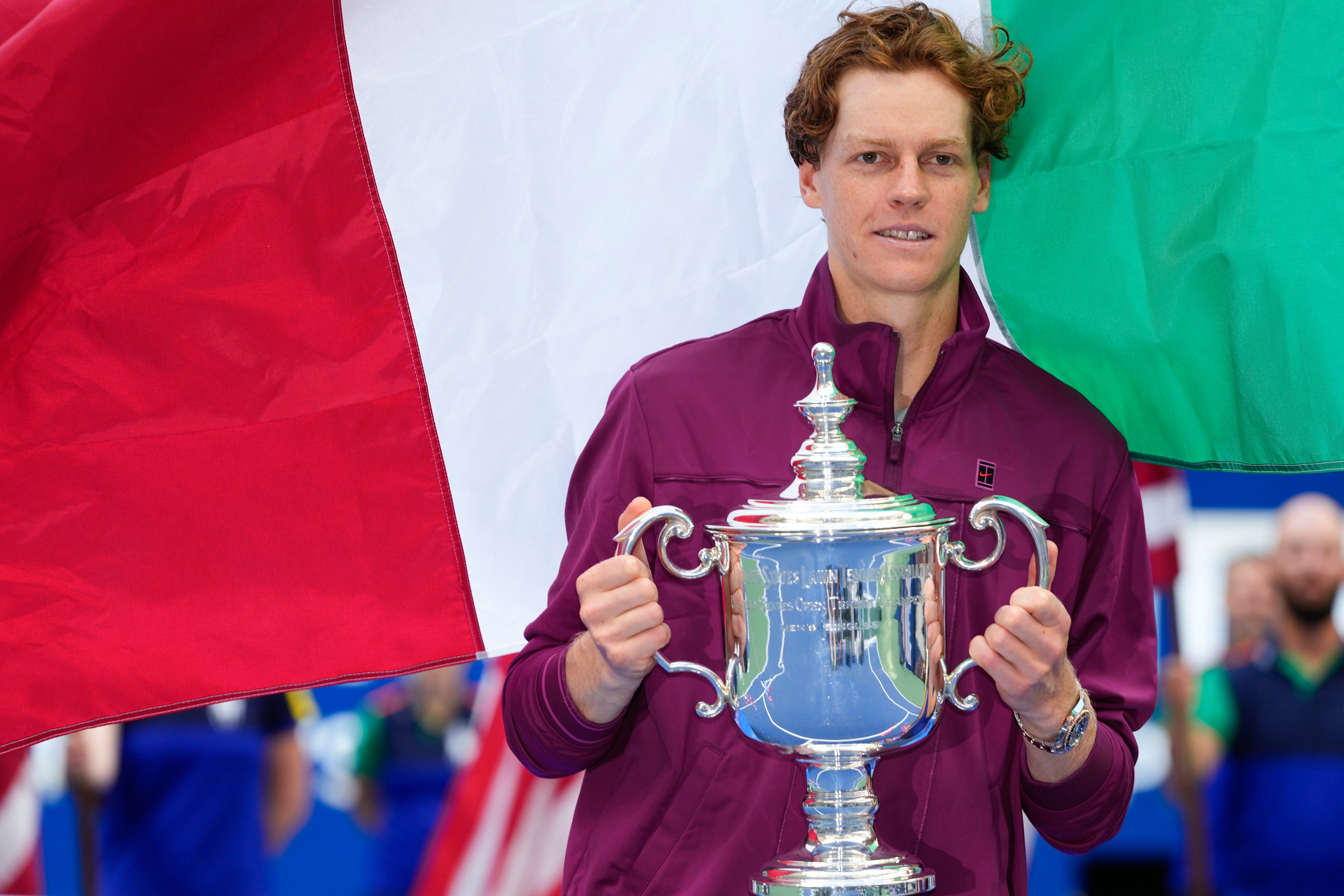 Jannik Sinner became the first male Italian champion at the US Open (Kirsty Wigglesworth/AP)