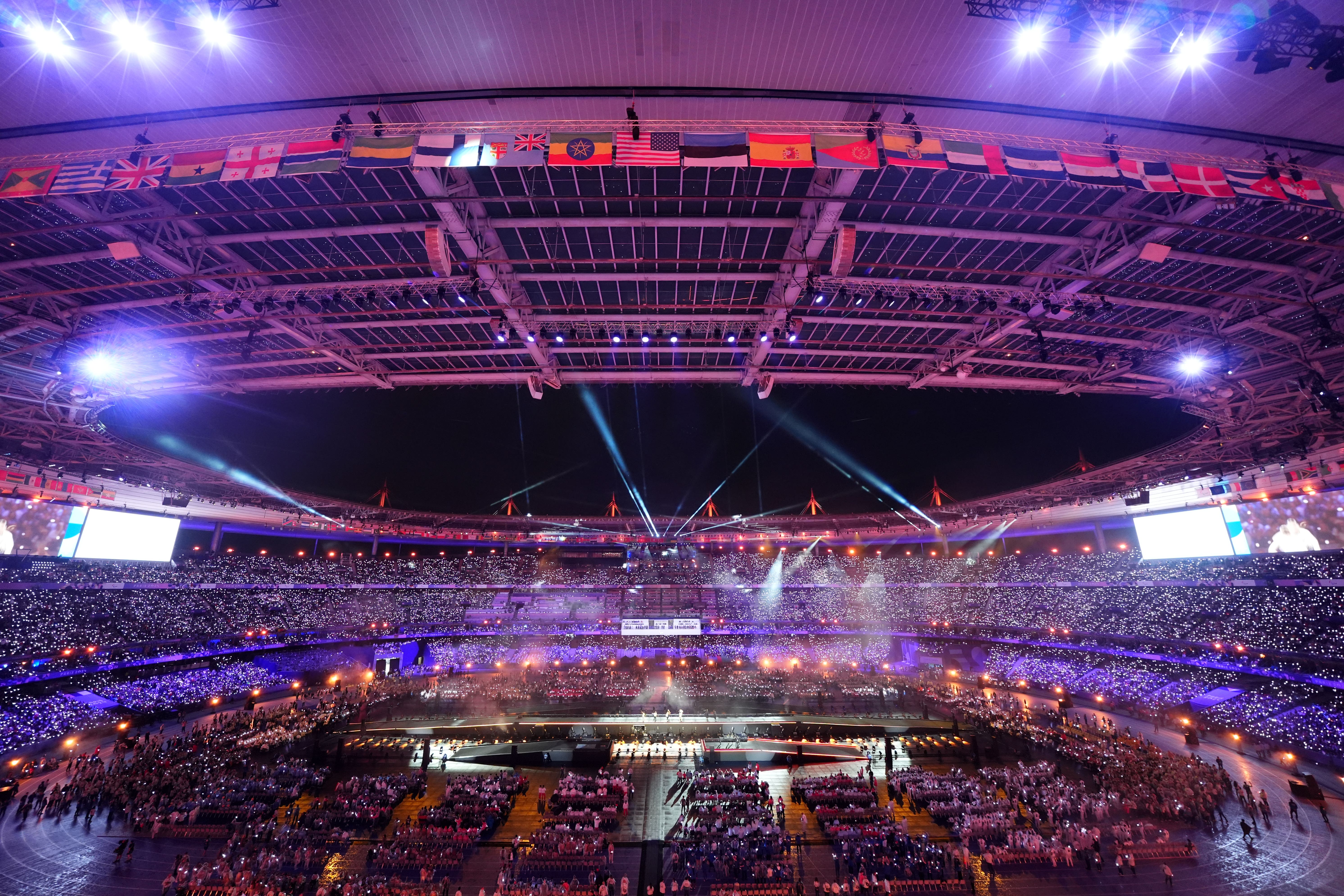 Fireworks during the closing ceremony of the Paris 2024 Summer Paralympic Games at the Stade de France (Adam Davy/PA)